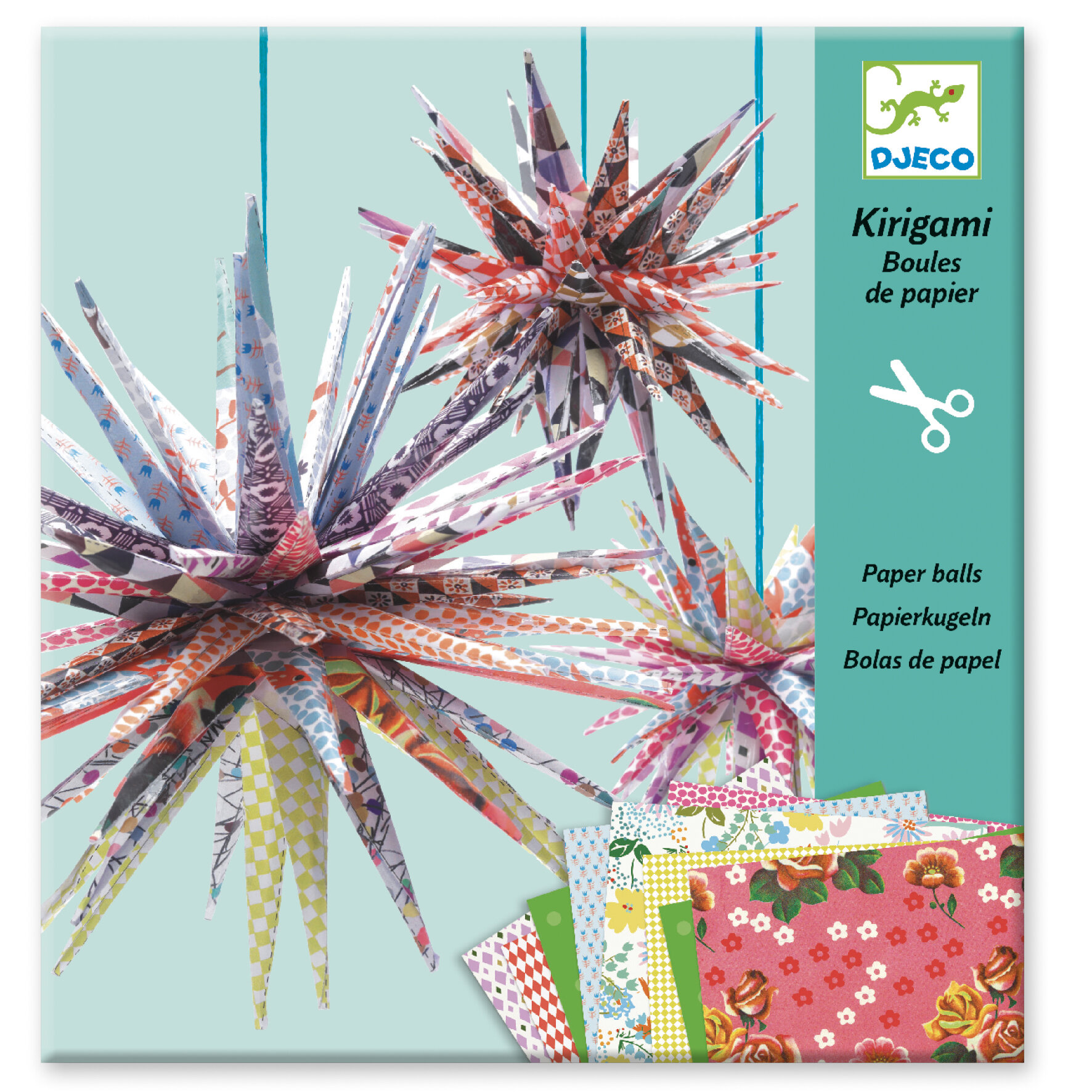 Kirigami boules de papier DJECO