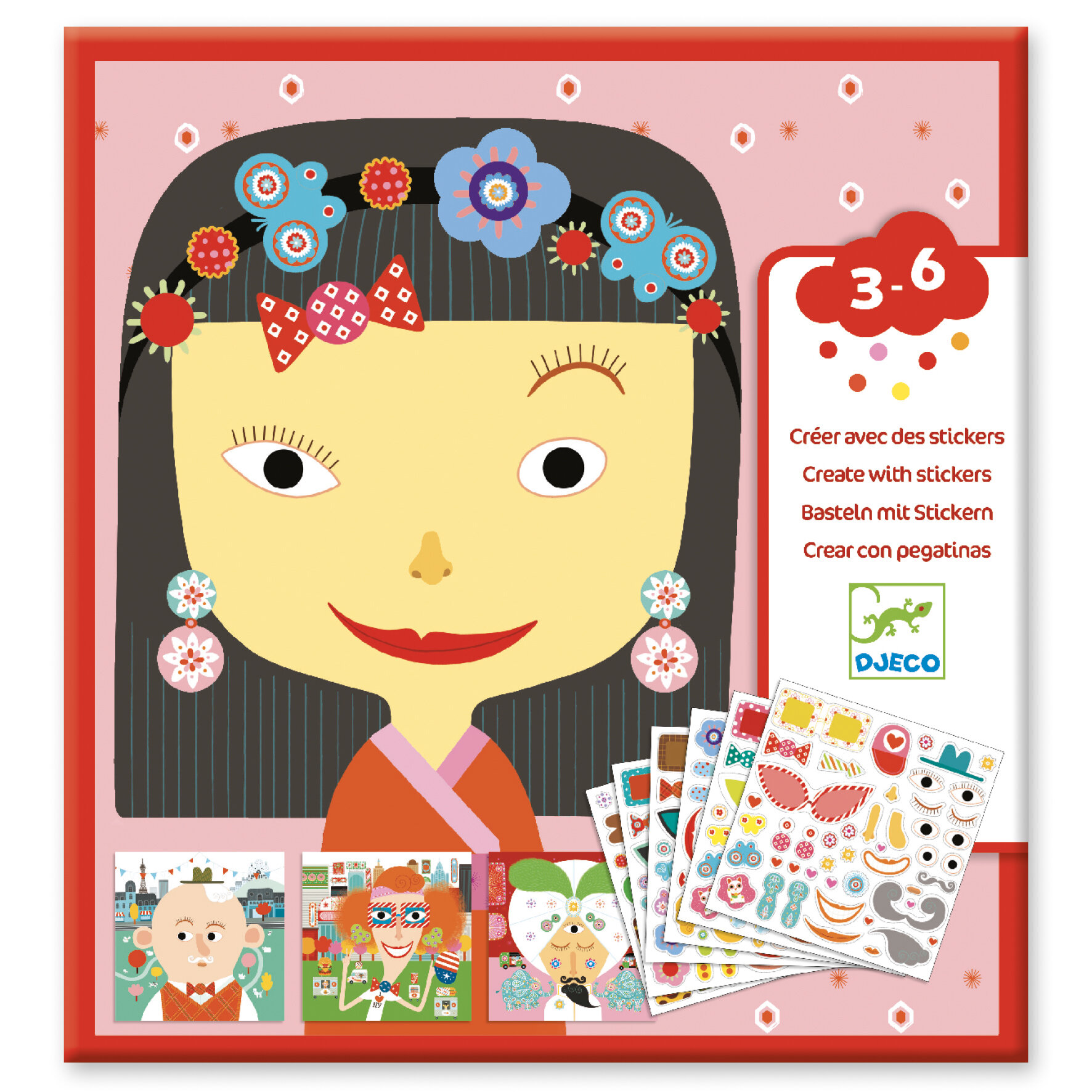 Créer avec des stickers 3-6 ans DJECO