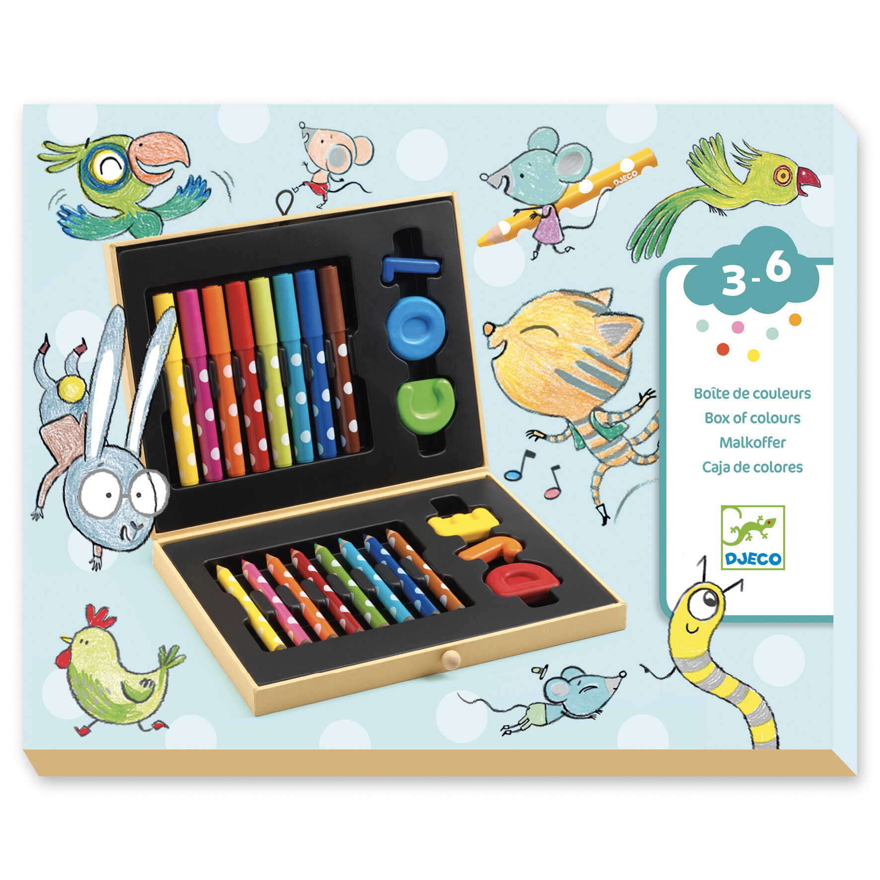 Boîte de couleurs 3-6 ans DJECO