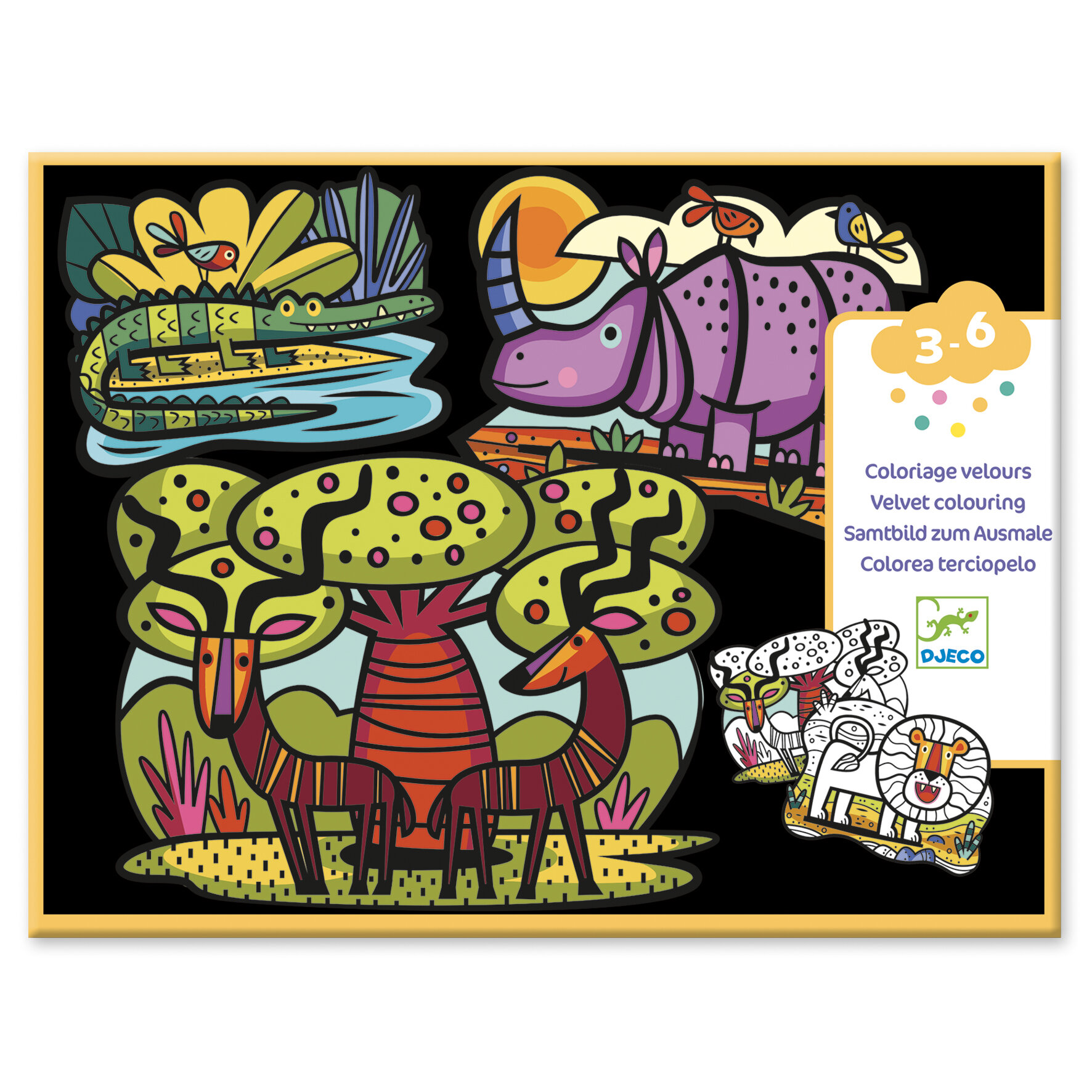 Coloriage velours 3-6 ans DJECO