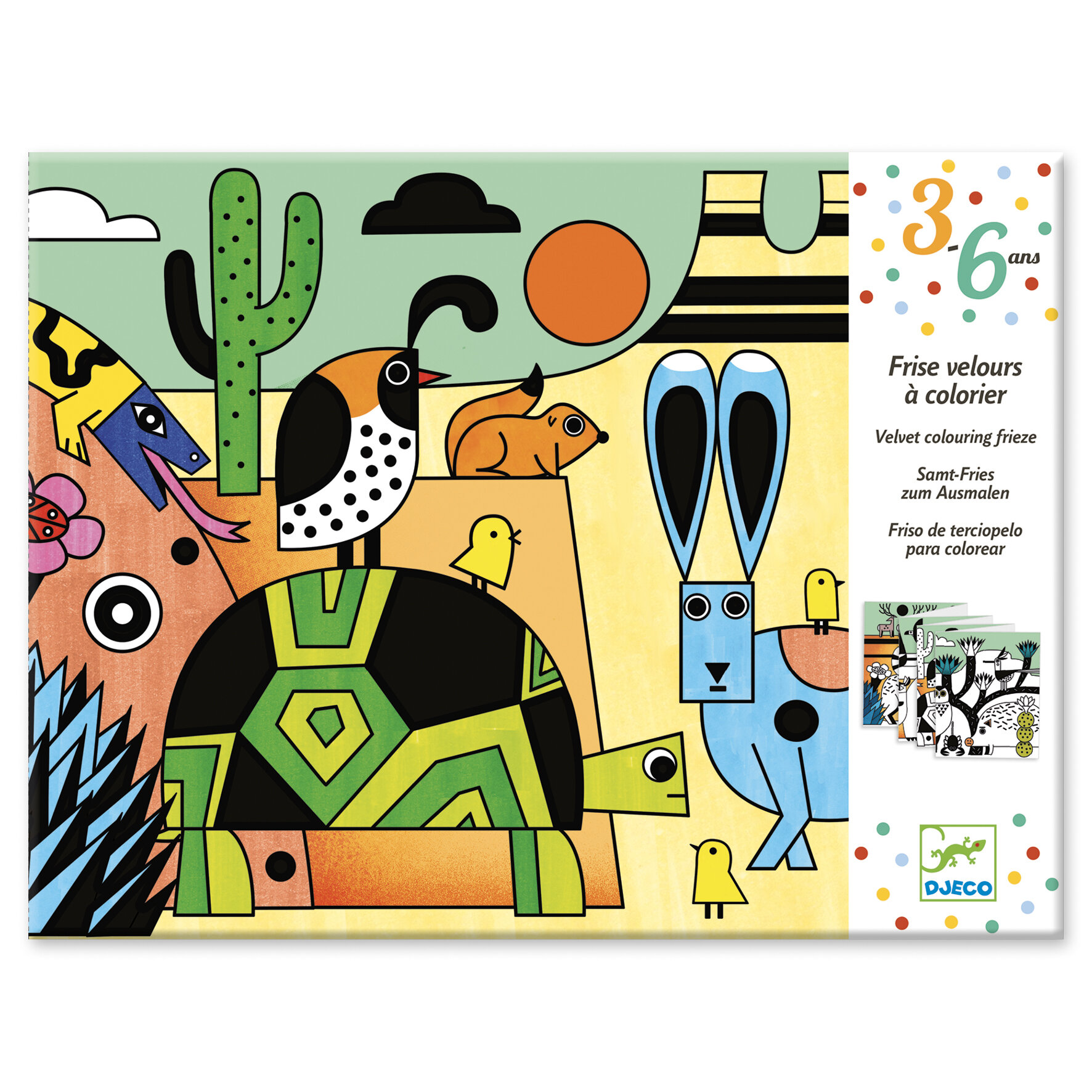 Frise velours à colorier 3-6 ans DJECO