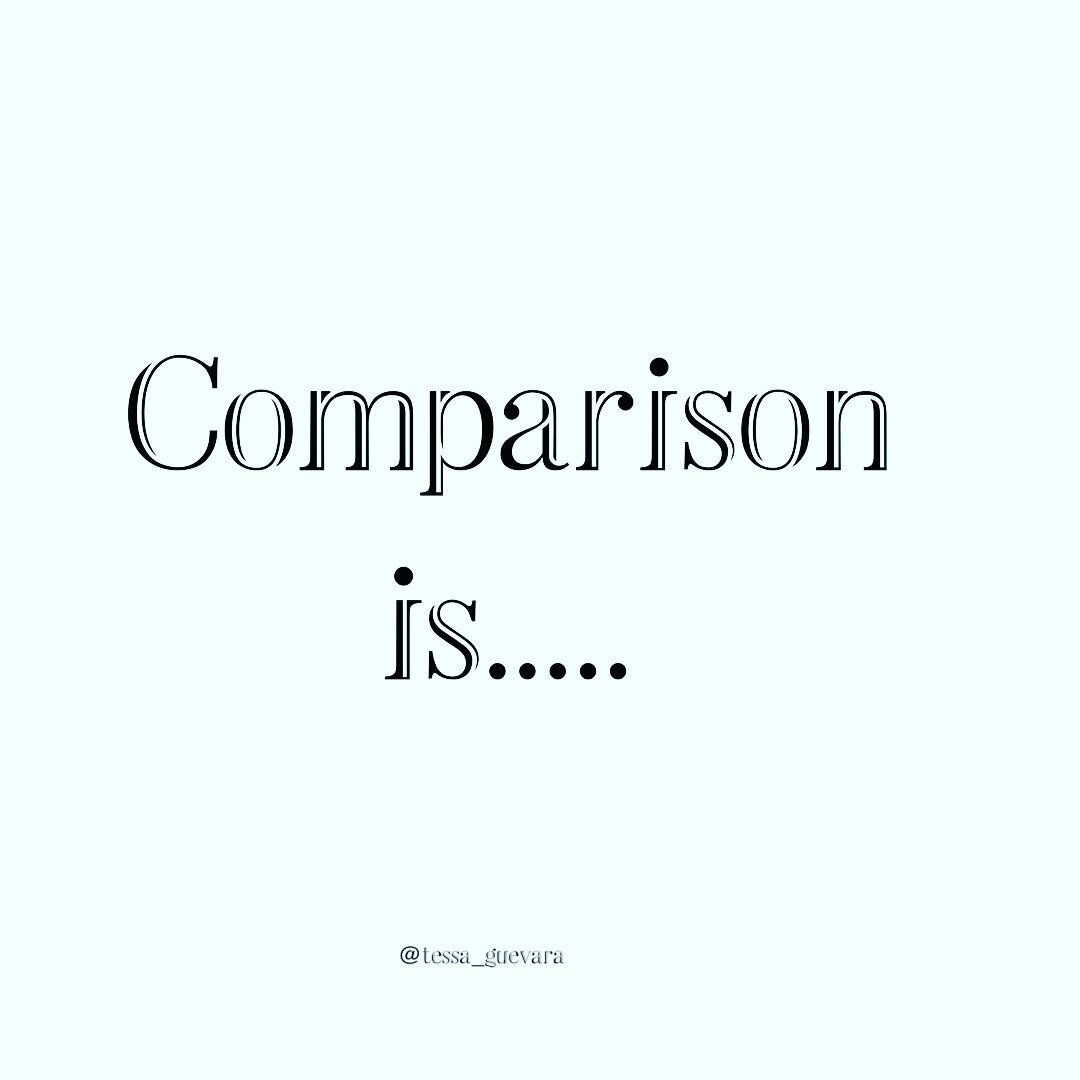 Comparison is bullshit!

Comparison is not about you, it&rsquo;s all about whoever you are comparing yourself with and it does nothing to honor your gifts, your talents and what you are here to do in this life. 

As you are thumbing through social, l