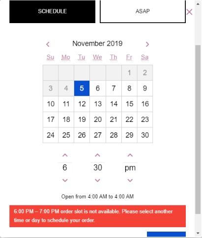 Enhanced Order Throttling