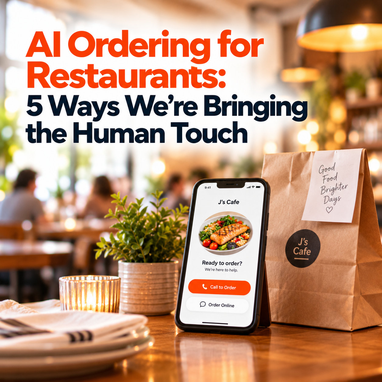 AI Ordering for Restaurants: 5 Ways We’re Bringing the Human Touch