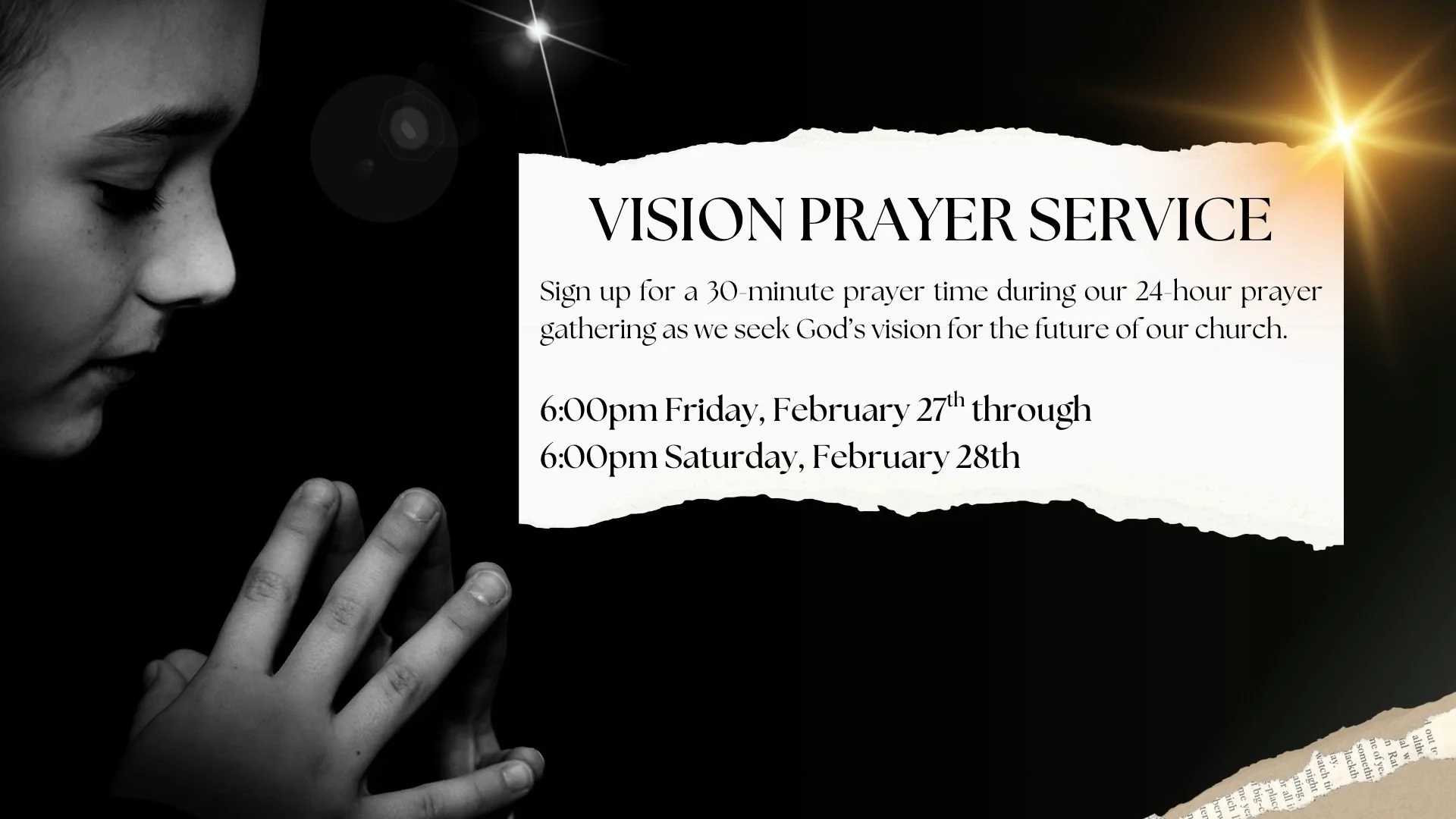 Vision Prayer Service