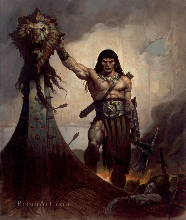 Ryu in the Art Style of Gerald Brom