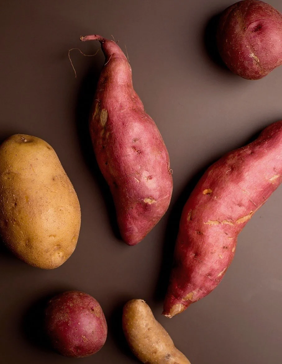 Perfect sweet potatoes. Shop them at the link in our bio.