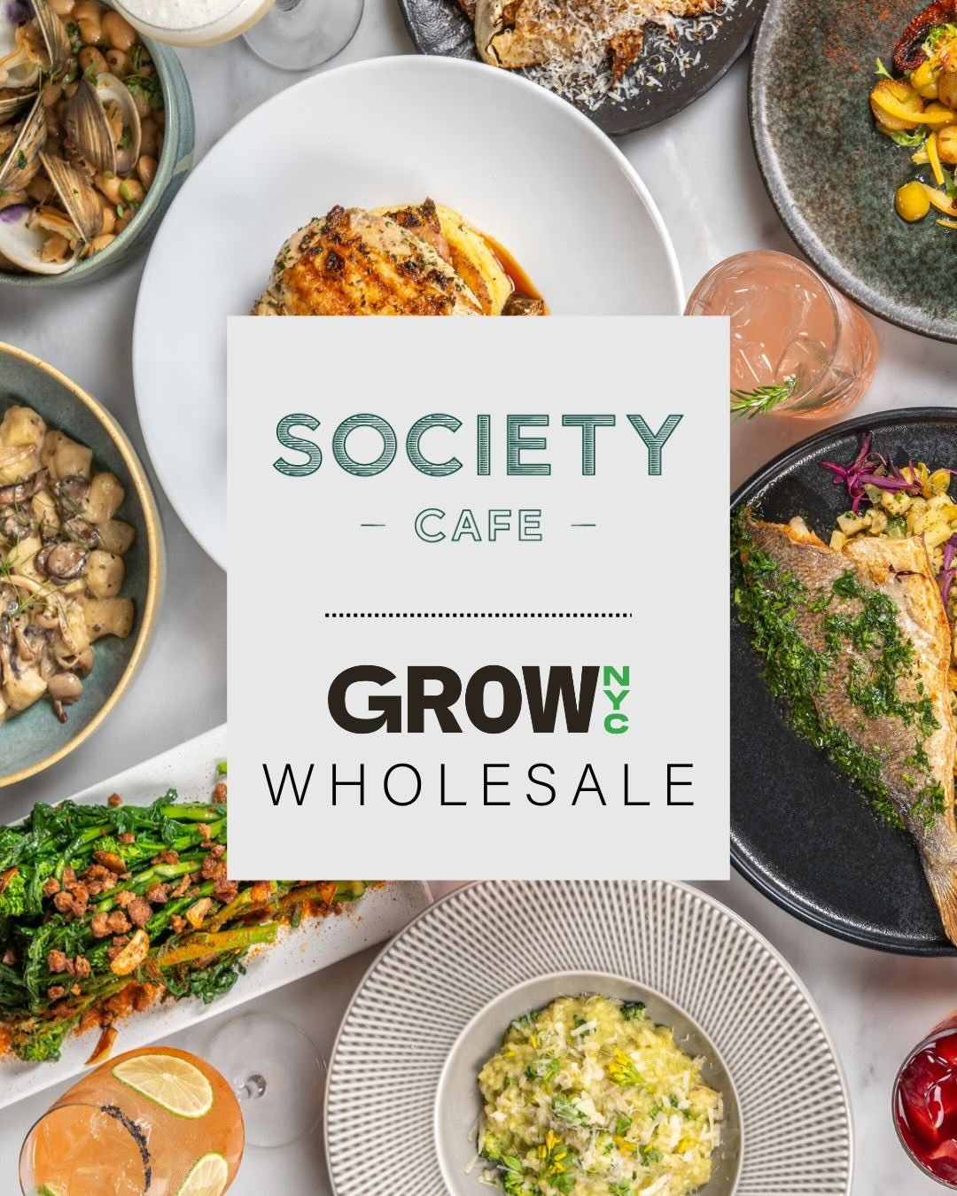 @societycafenyc is known for its hyper-seasonal cooking, led by @chefnicholasmccann , who builds his menus around the freshest local ingredients. This month, GrowNYC Wholesale is proud to spotlight their team and our partnership&mdash;supplying stapl