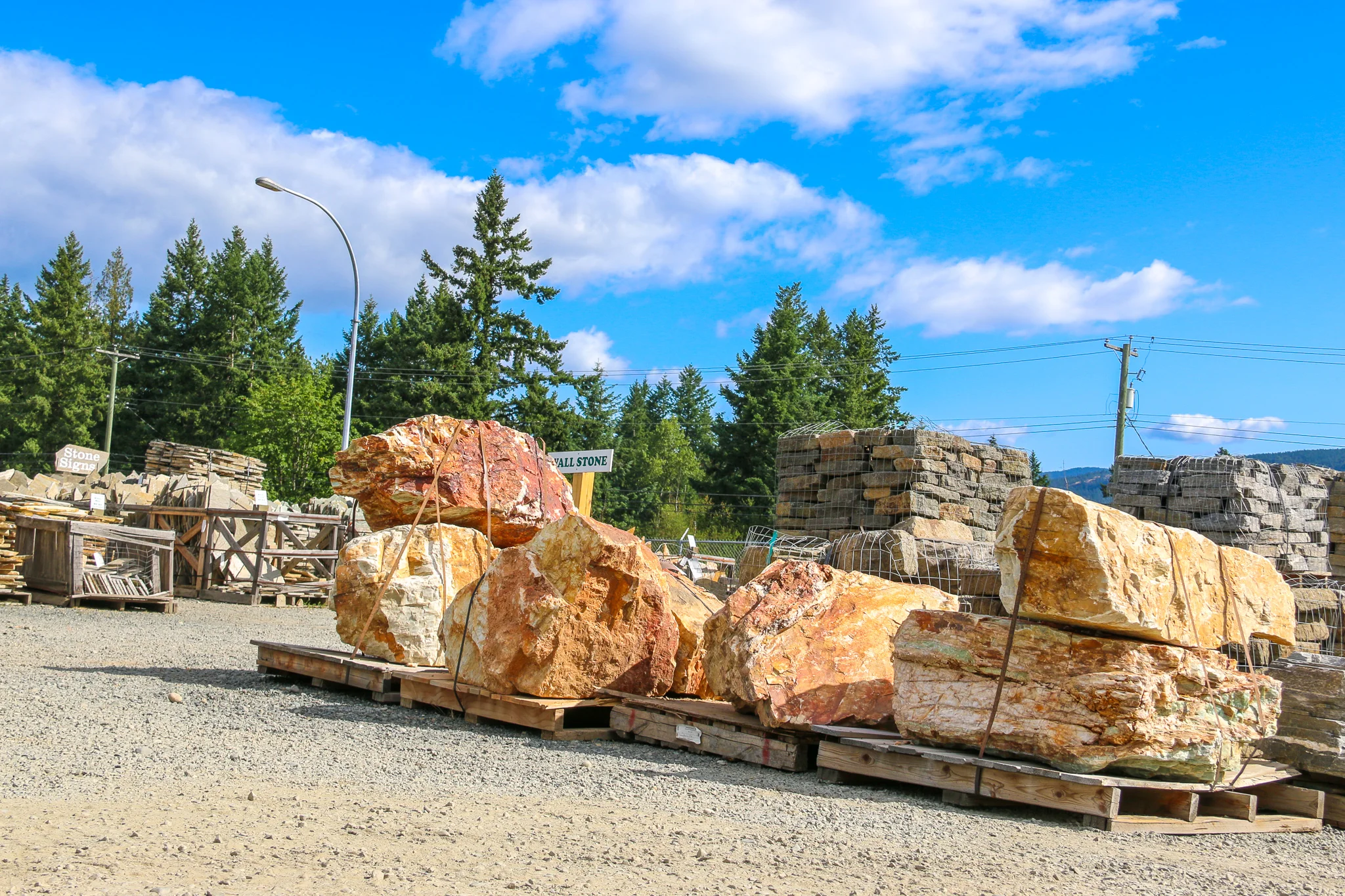 DECORATIVE BOULDERS — Hillside Stone & Garden