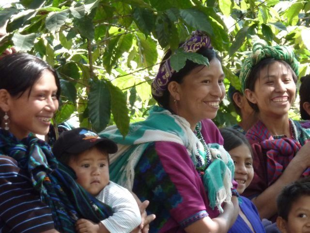 The beautiful ladies of Lake Atitilan with their children