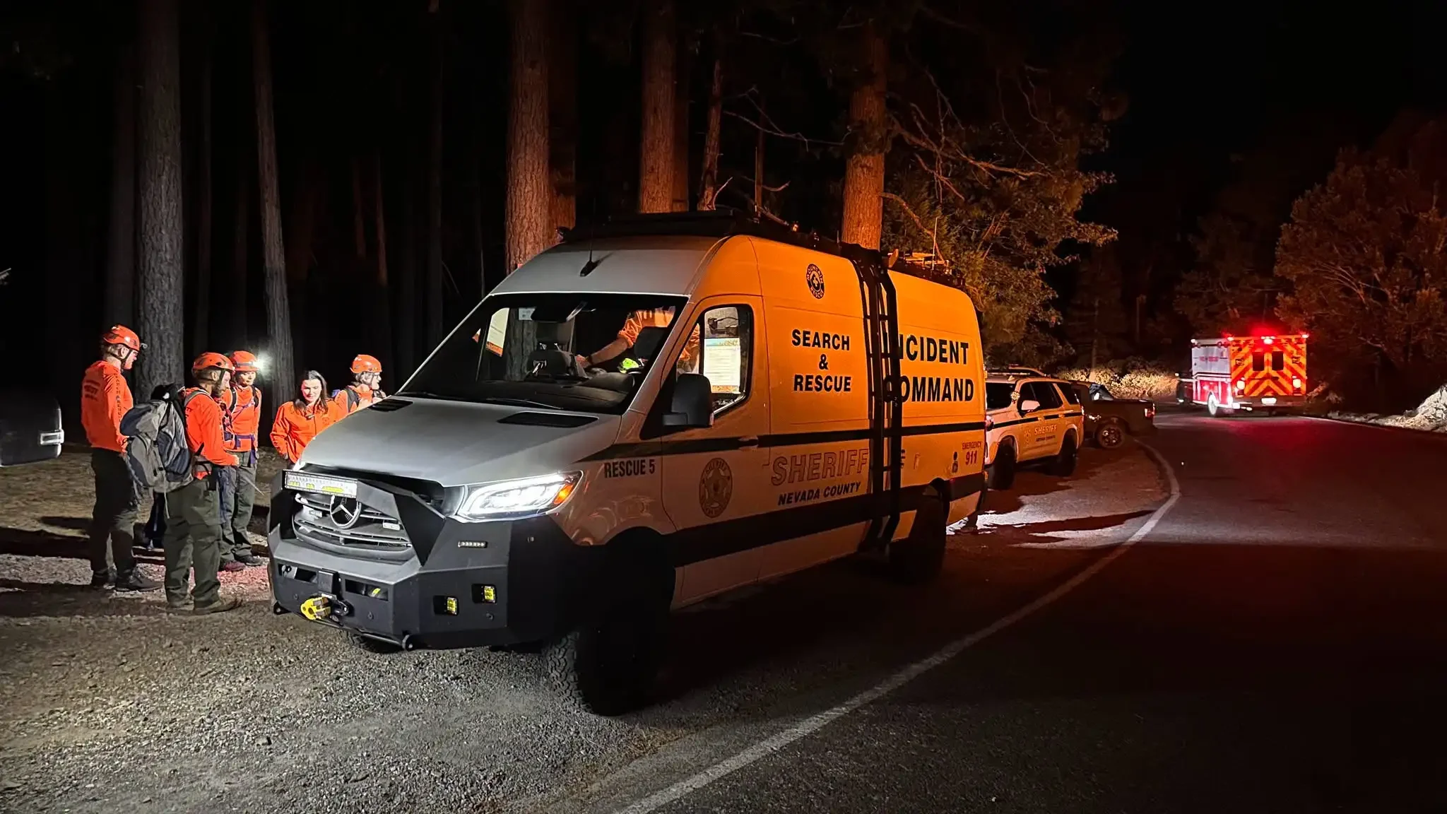 Search and Rescue Teams Save Woman and Dog Swept Away in River
