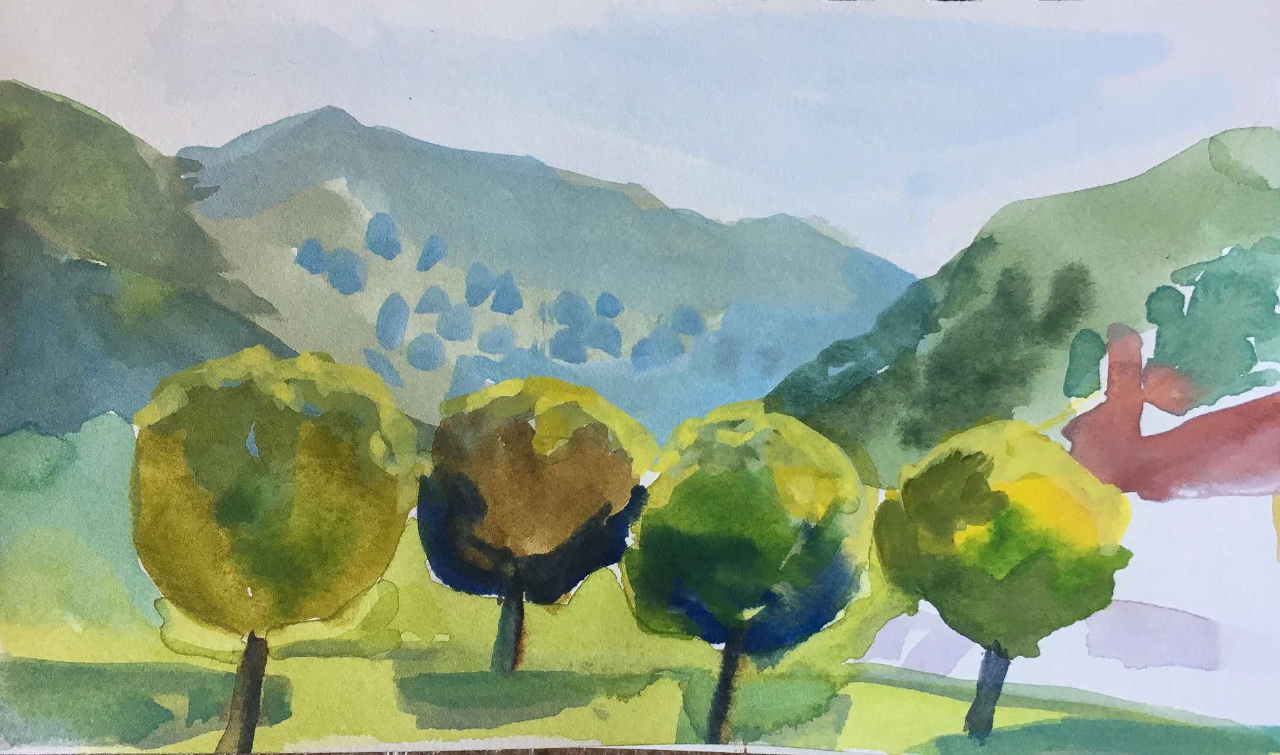 Watercolor Study I Lucca