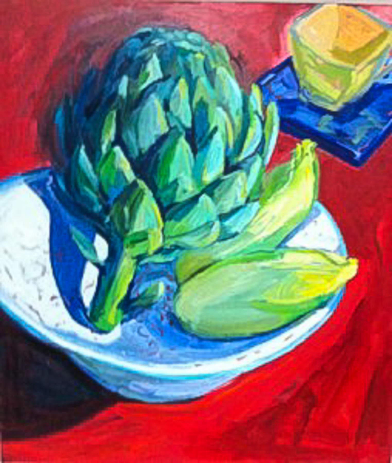 Artichoke with Mexican Cup