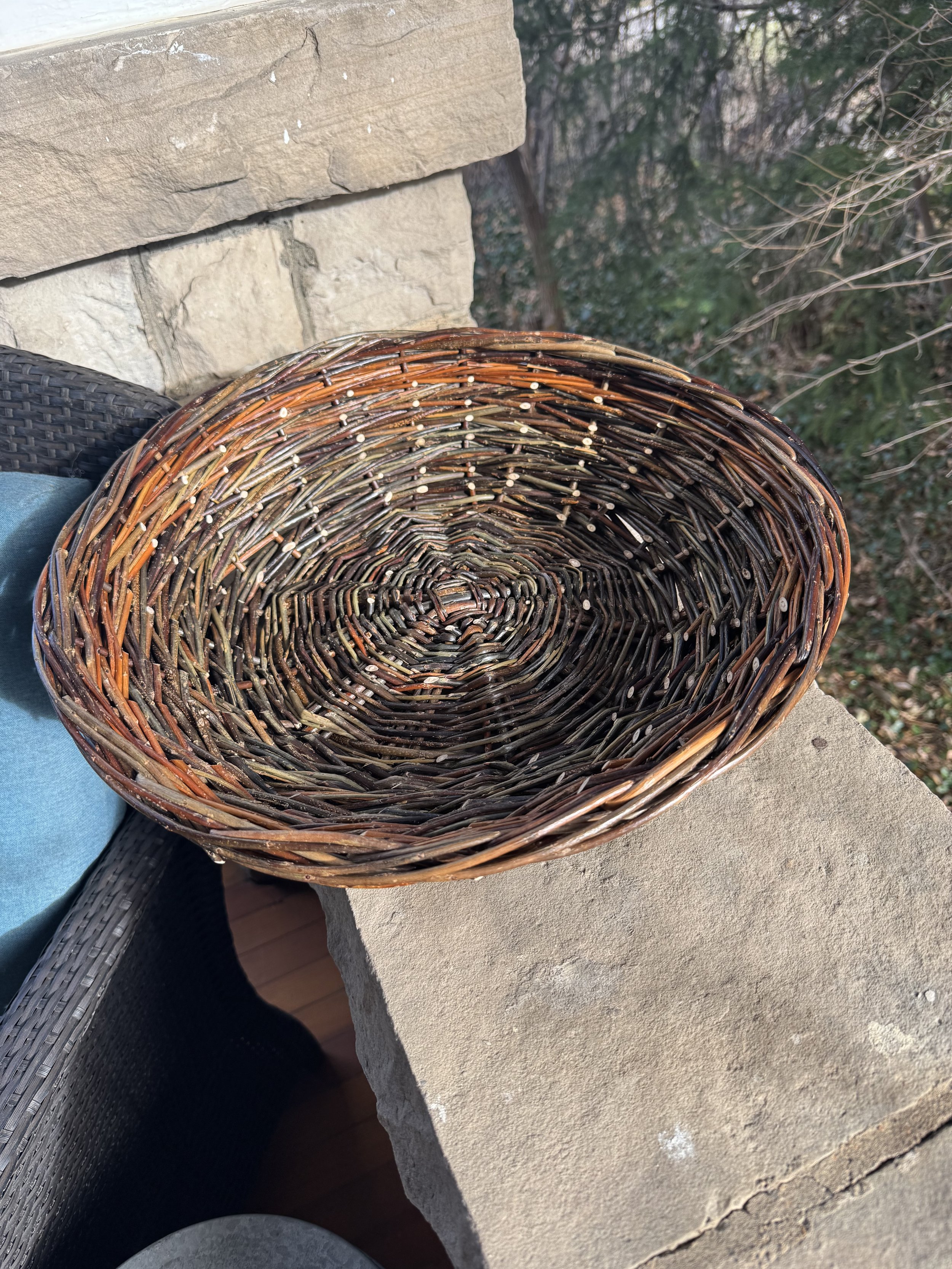 Rope Coil willow basket
