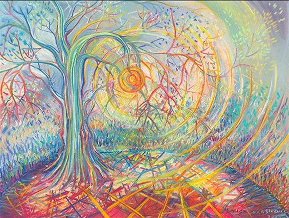 Heaven's gate -Soft pastel Painting, created by Maria Tanaskovic Papadopoulos in 2012