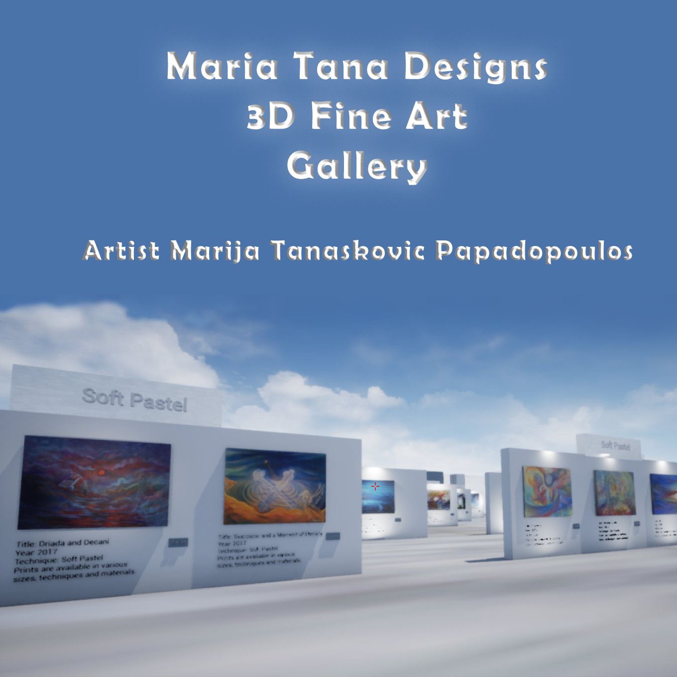 ICONS, landing images and marketing materials for 3D gallery