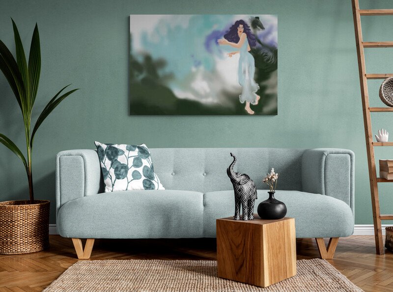 Comfy_living_room_with_tropical_plant_and_ladder.jpg