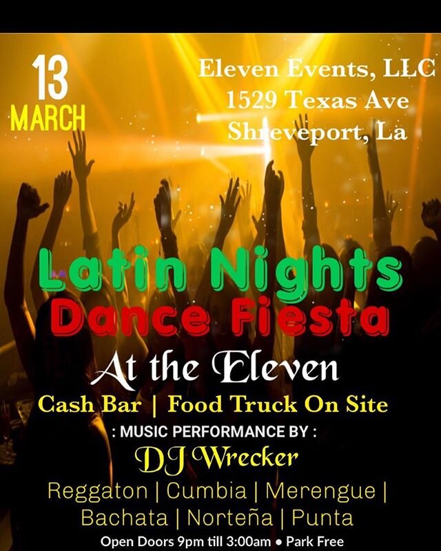 Tonight!!!!! Latin Nights is here.