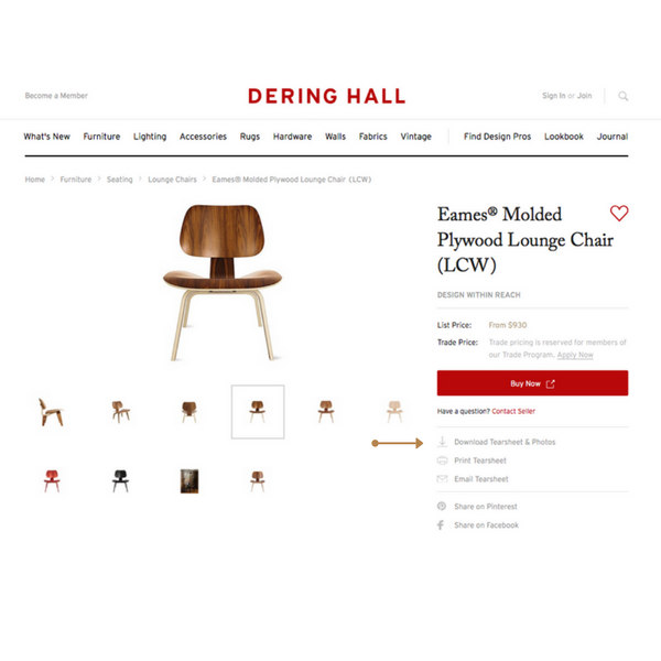 Eames Molded Plywood Lounge Chair by Design Within Reach .