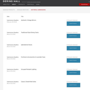 Dering Hall Launches a New Editorial Submission Process for Brand Members