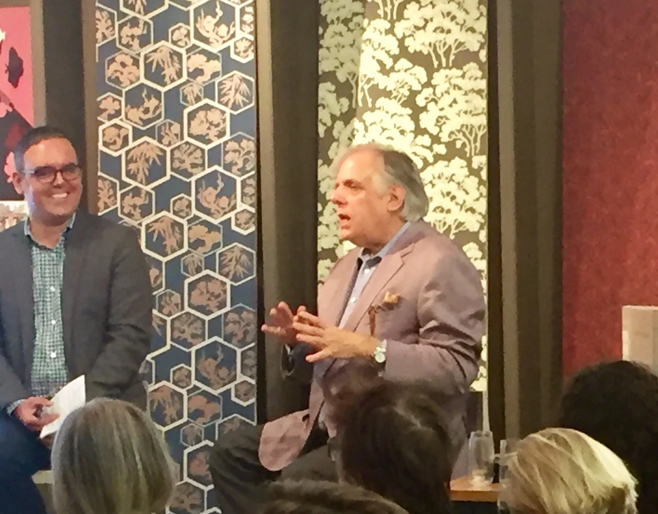 Dennis Sarlo and Mark Epstein discussing high-end design