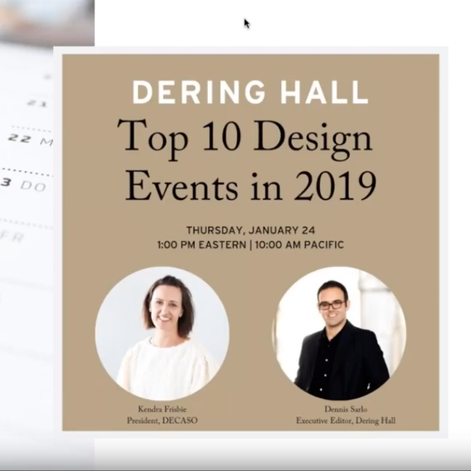 WEBINAR: The Top 10 Design Events in 2019
