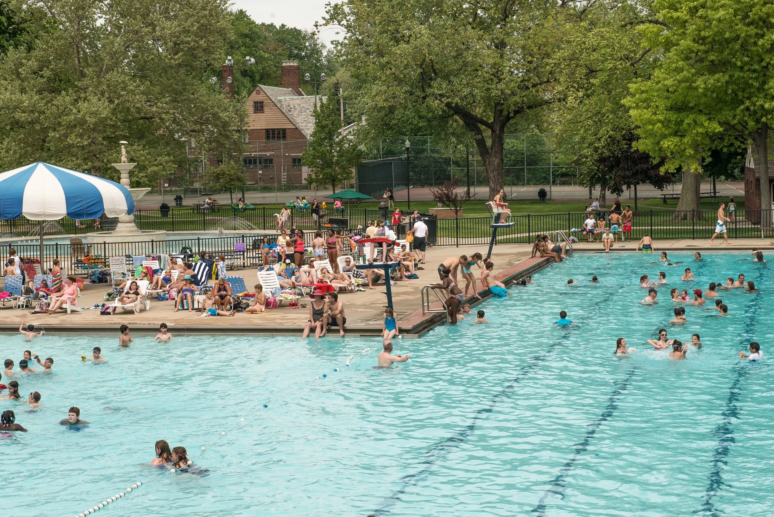  Grosse Pointe park only allowed to Grosse Pointe residents. Includes pool, tennis courts, movie theater, snack stand, picnic tables, grills, wagons, workout room, basketball court, boat slips, +++ 