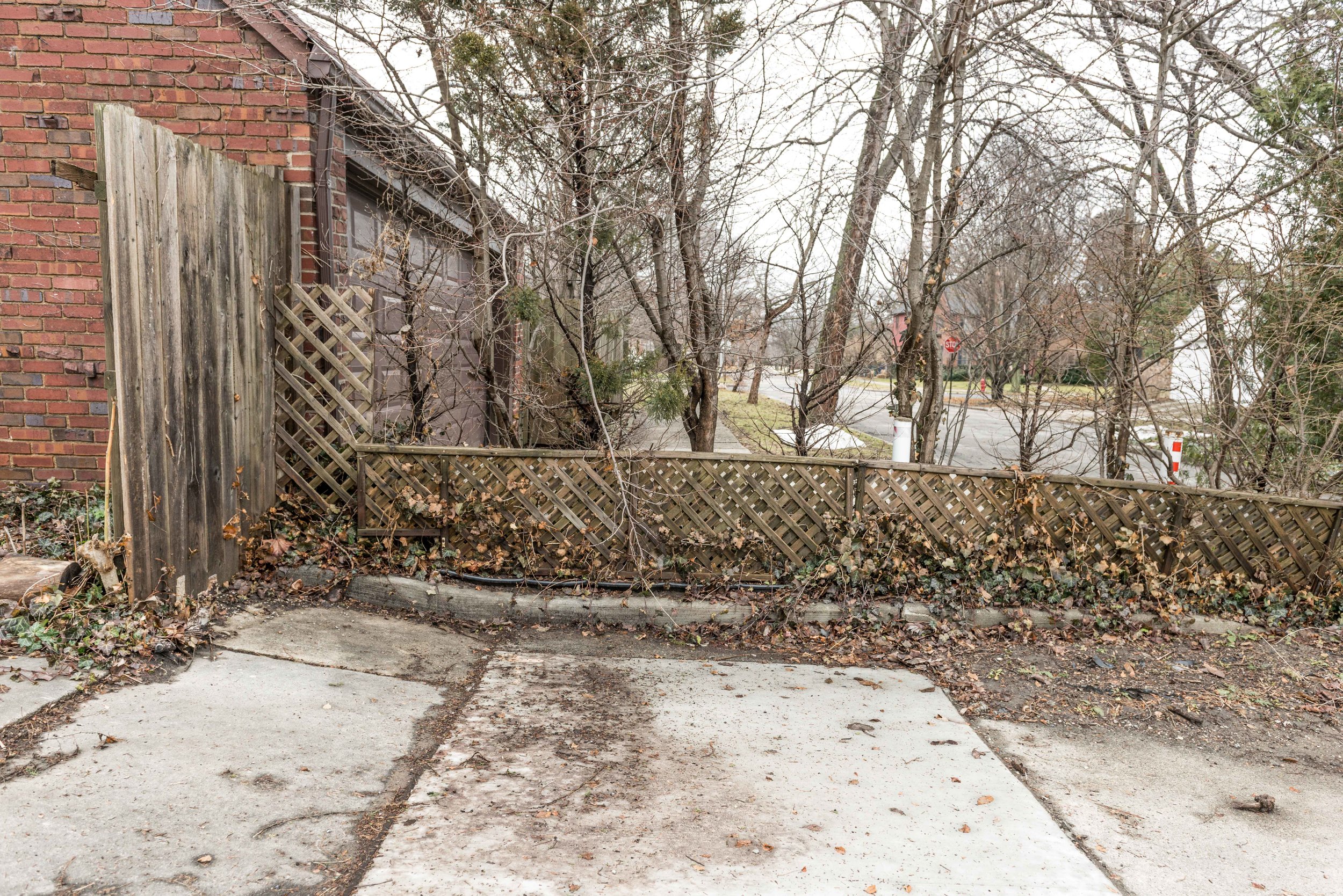  Detroit side of Korte, sidewalk also closed. 