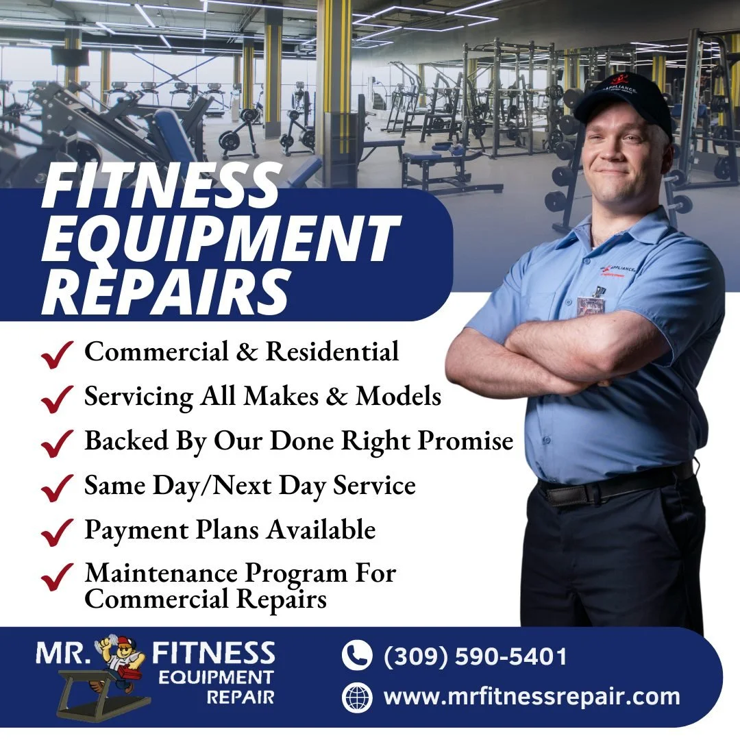 Whether its a home gym or a commercial gym, Mr. Fitness Repair is here to keep your equipment running!🛠🏃