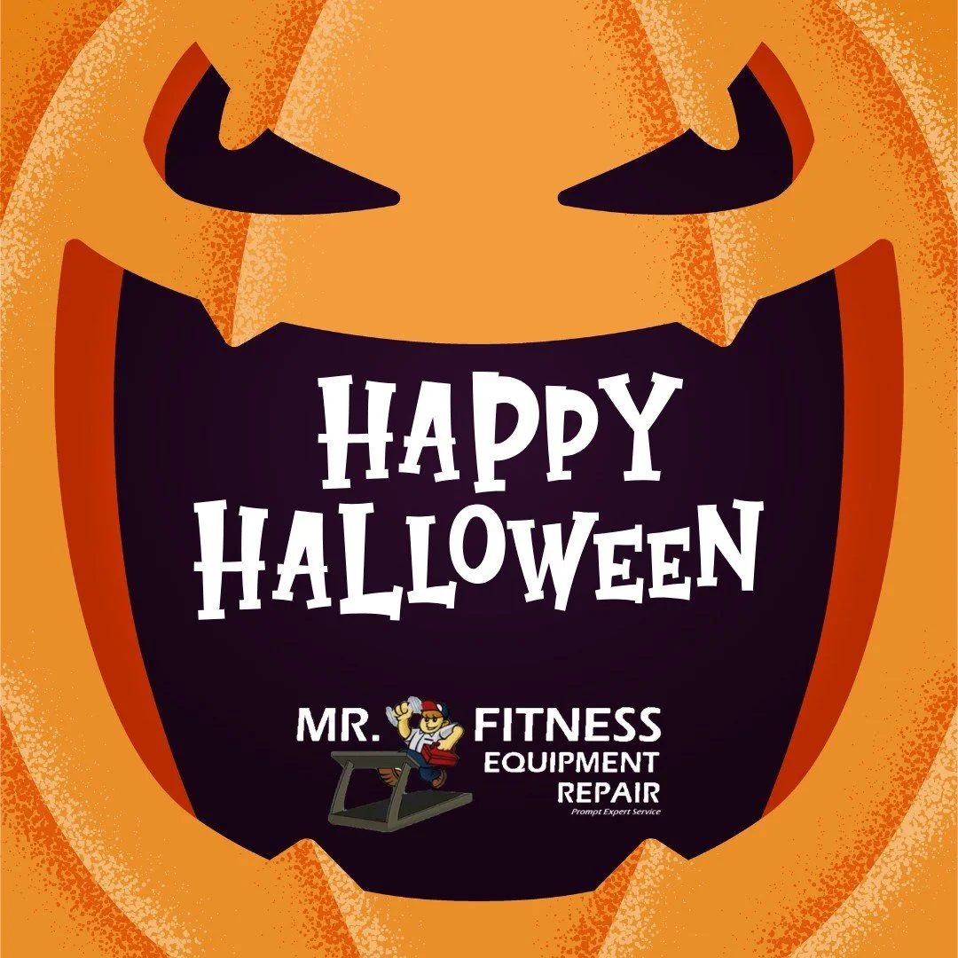 🎃Happy Halloween from Mr. Fitness Repair! Unmaintained fitness equipment can haunt your workout routine, prevent breakdowns by calling Mr. Fitness Repair!