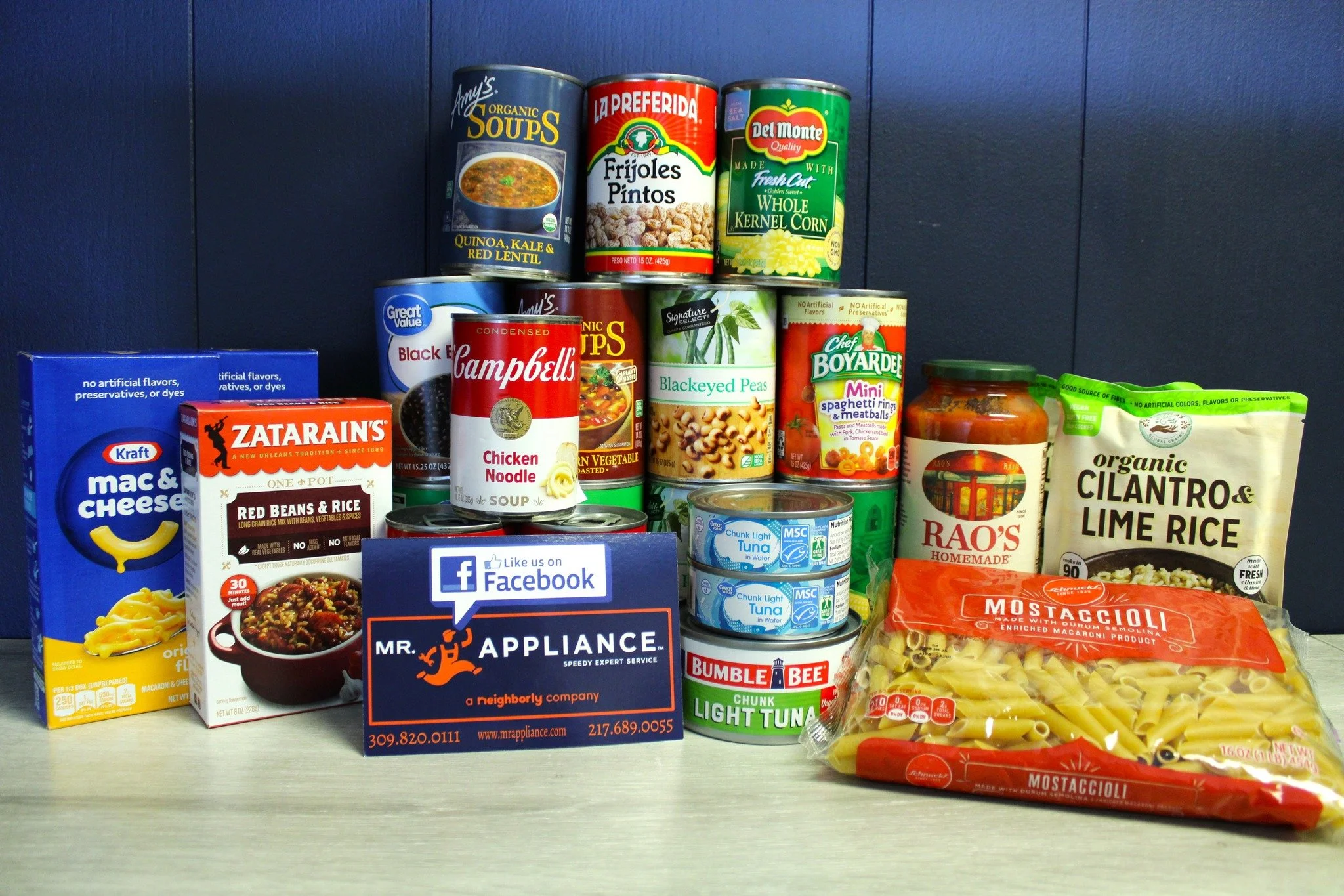 Help us give back to our community!❤️
Mr. Fitness Repair is hosting a food drive! We'll be accepting donations at our office, or they can be given to our technicians during your service. All donations will be given to Midwest Food Bank- Bloomington/ 