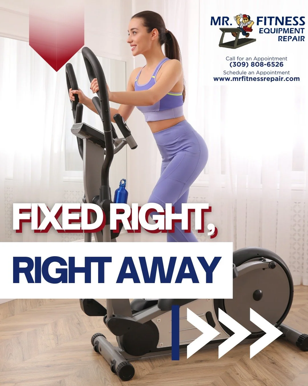 With Mr. Fitness, there&rsquo;s no room for uncertainty. Our skilled professionals are trained to quickly diagnose and repair your fitness equipment, ensuring they&rsquo;re back up and running in no time. 💪🚴&zwj;♀️

#MrFitness #ApplianceCare #Repai