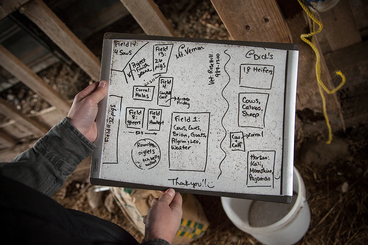 A map of all the various rental fields