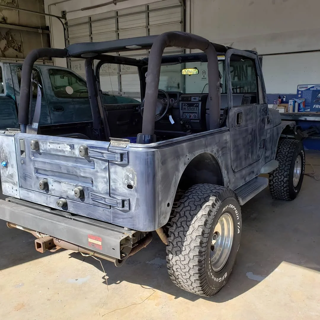 Here is one getting prepped for the paint booth