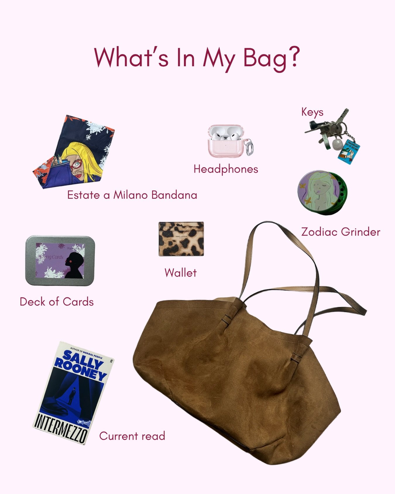 Do the contents of your bag look similar? 🤭 (If not, maybe go pick up some pieces in my shop!)