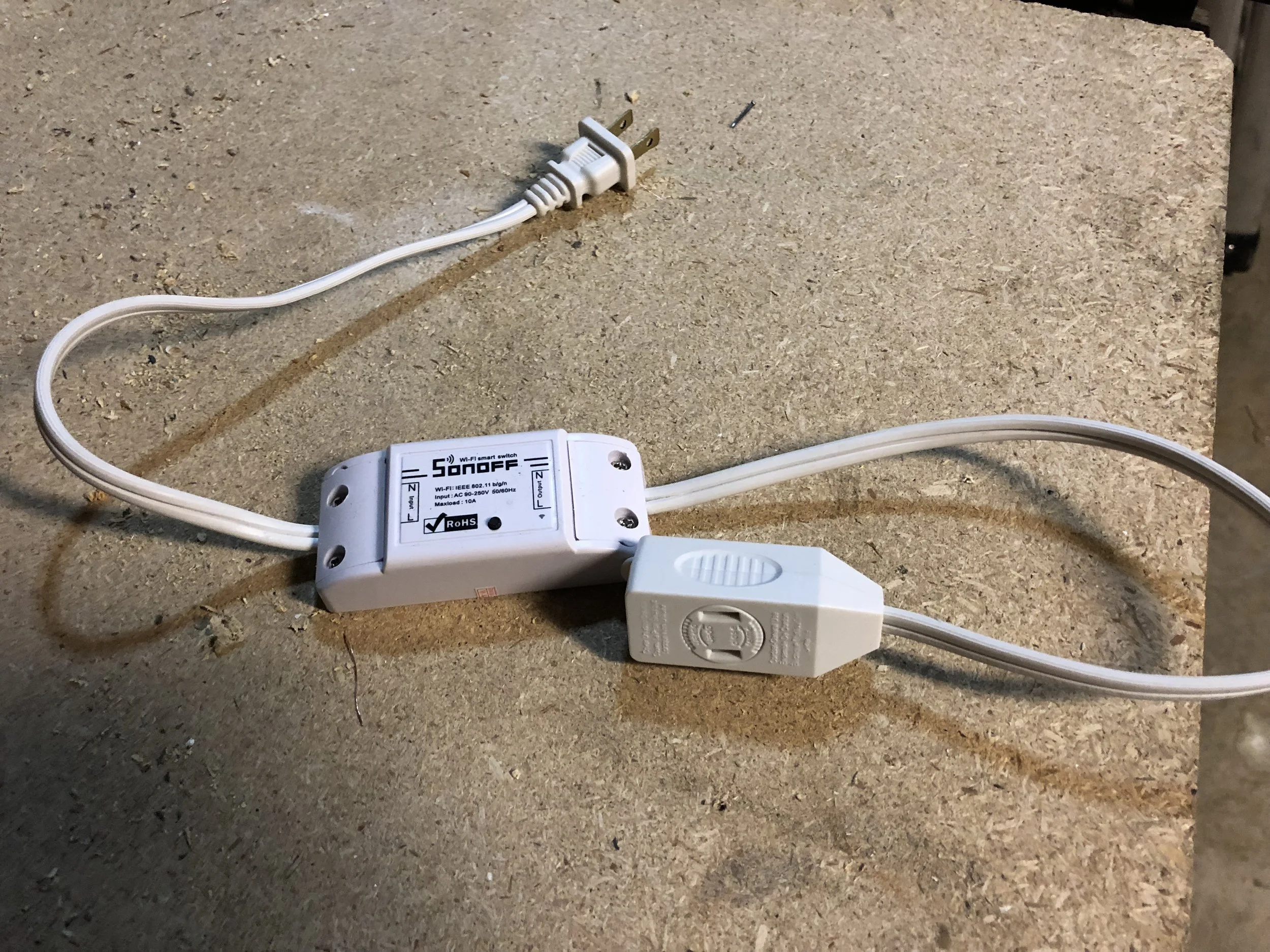 Sonoff Wi-Fi switch successful