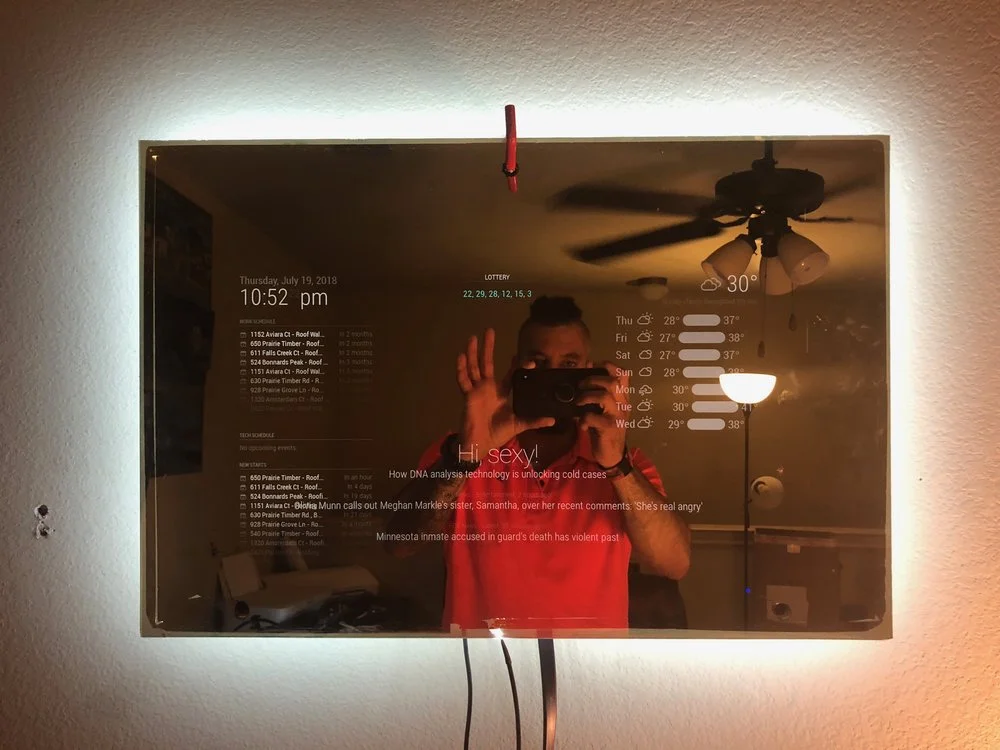 Smart Mirror Update : Added complete Smart Home Hub