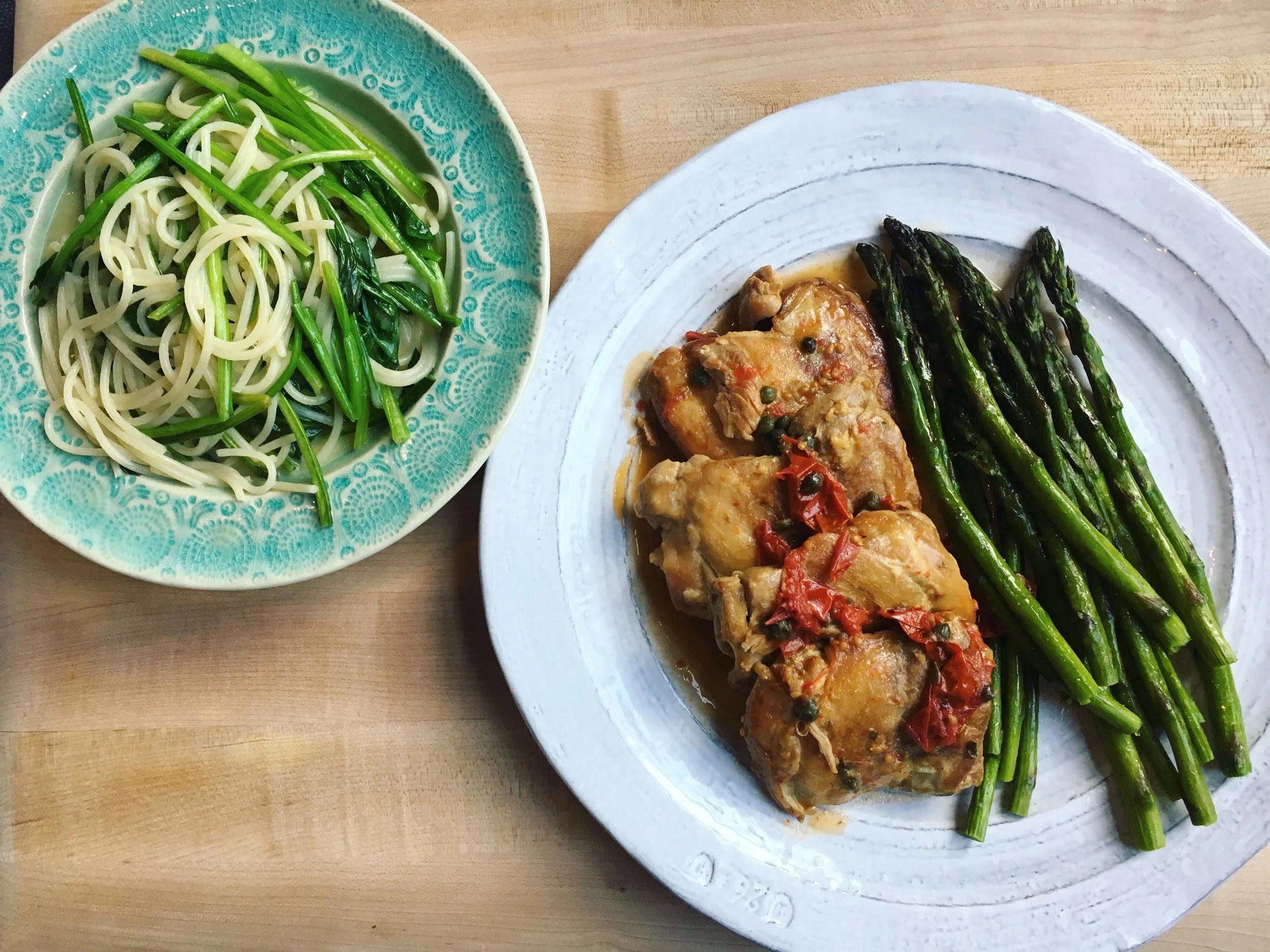 Save More, Waste Less: Spaghetti Limone with Spinach stems