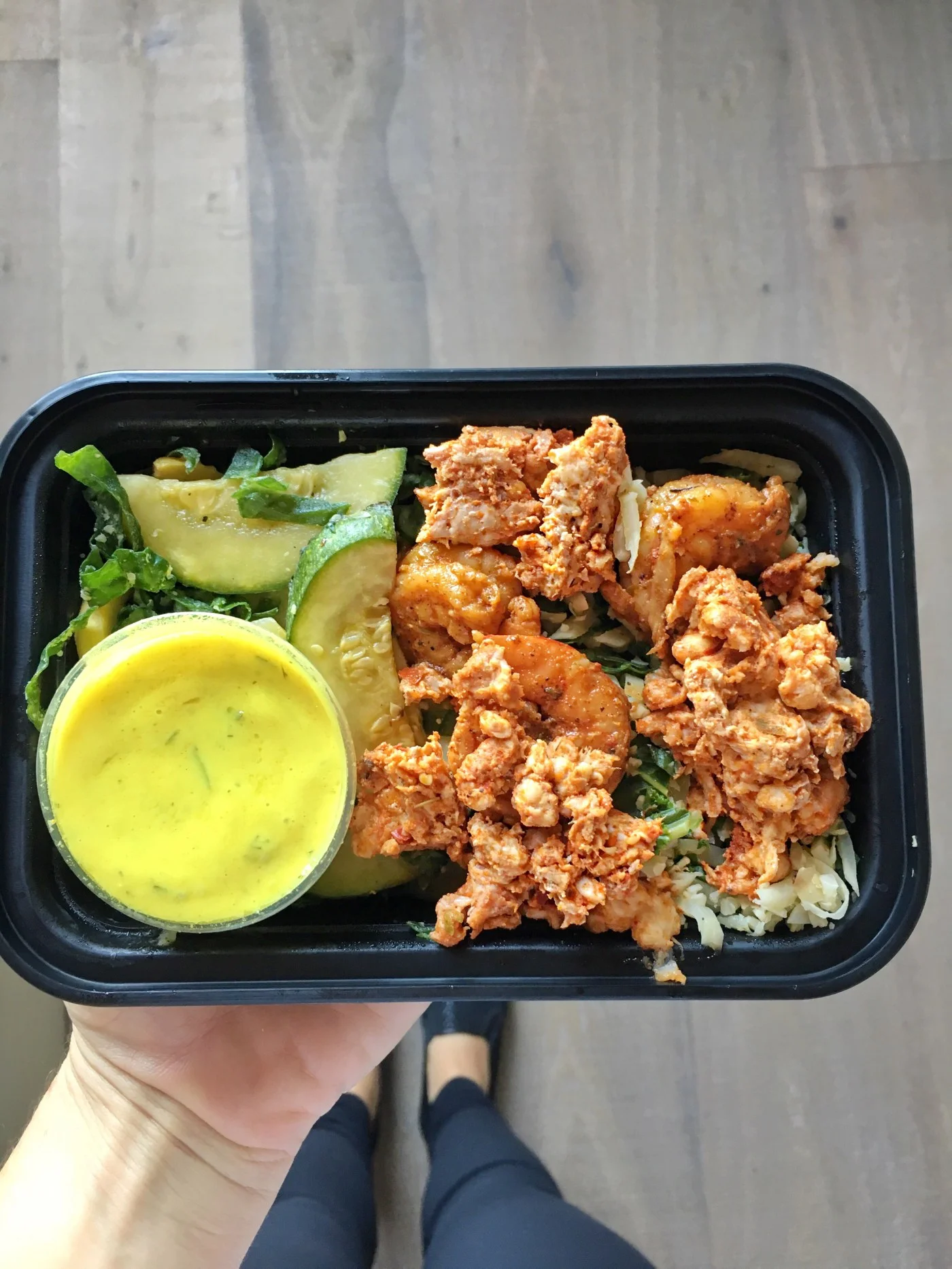 KitchFix Lunch Day 1: Gunthorp Farm's Grilled Chicken, Golden Beet, Kale & Spinach Green Salad