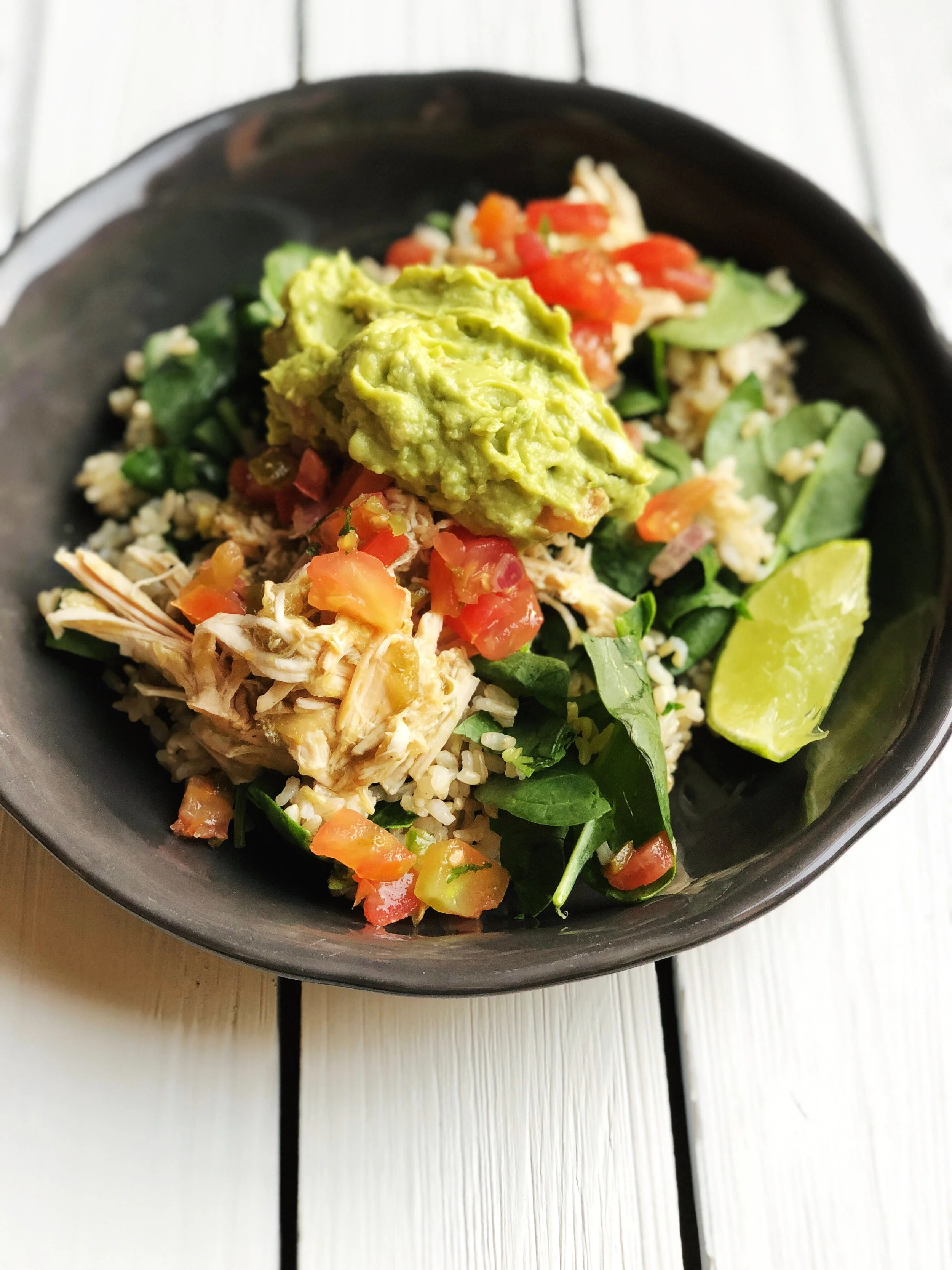 Quick Crockpot Meal: Salsa Verde Chicken Salad