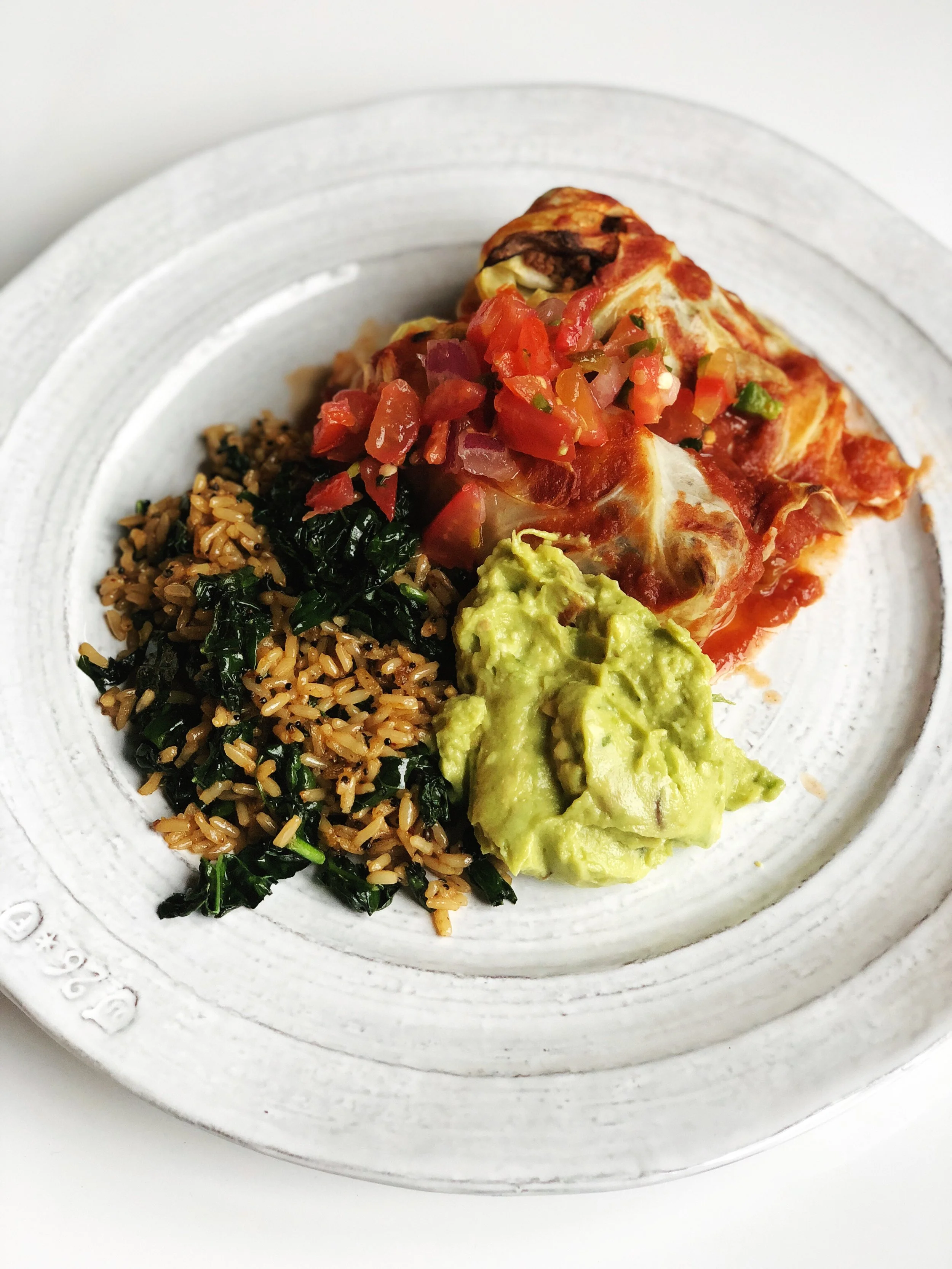 Low Carb Cabbage Enchiladas