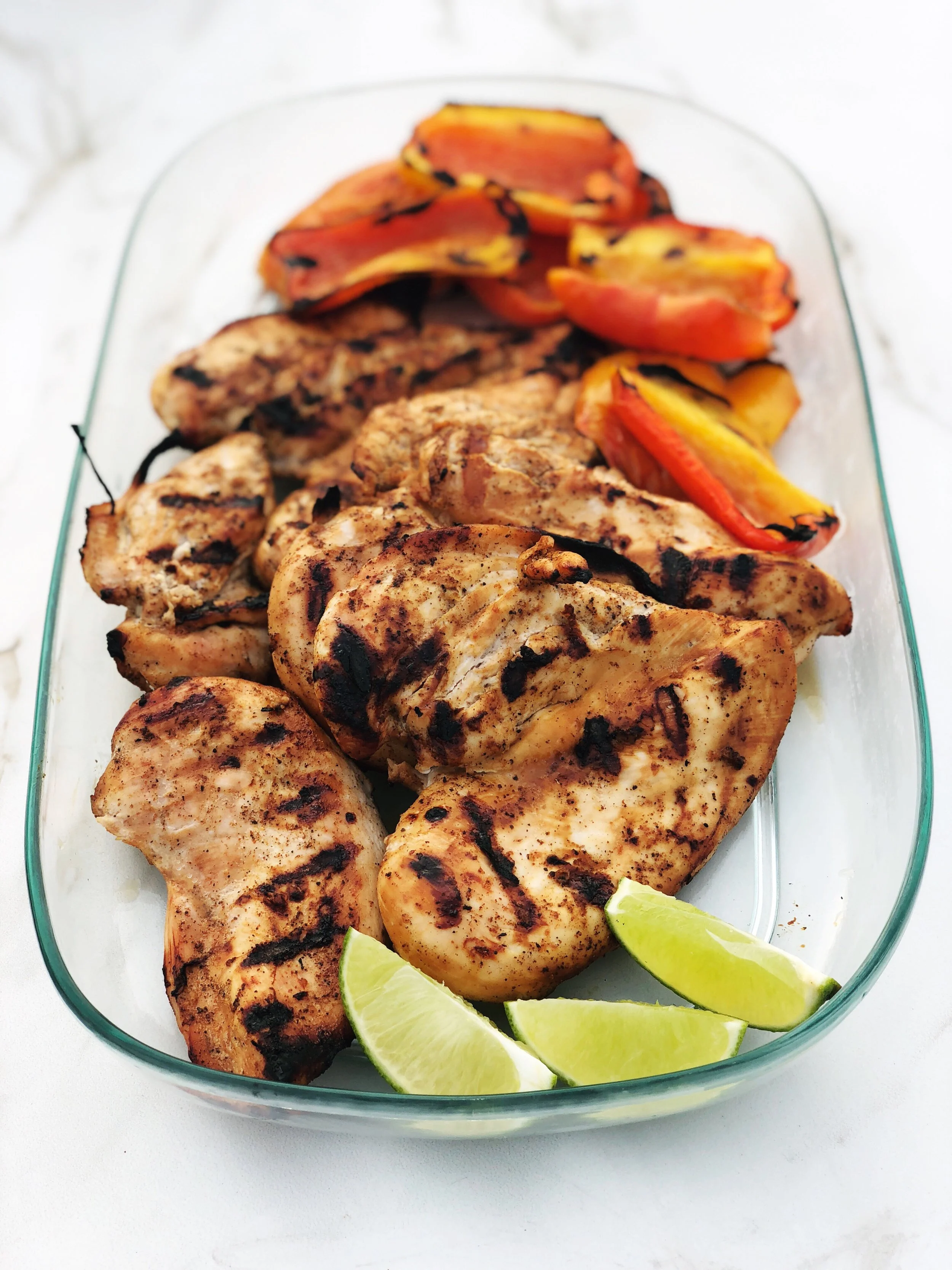 Tequila Lime Chicken with Grilled Veggies