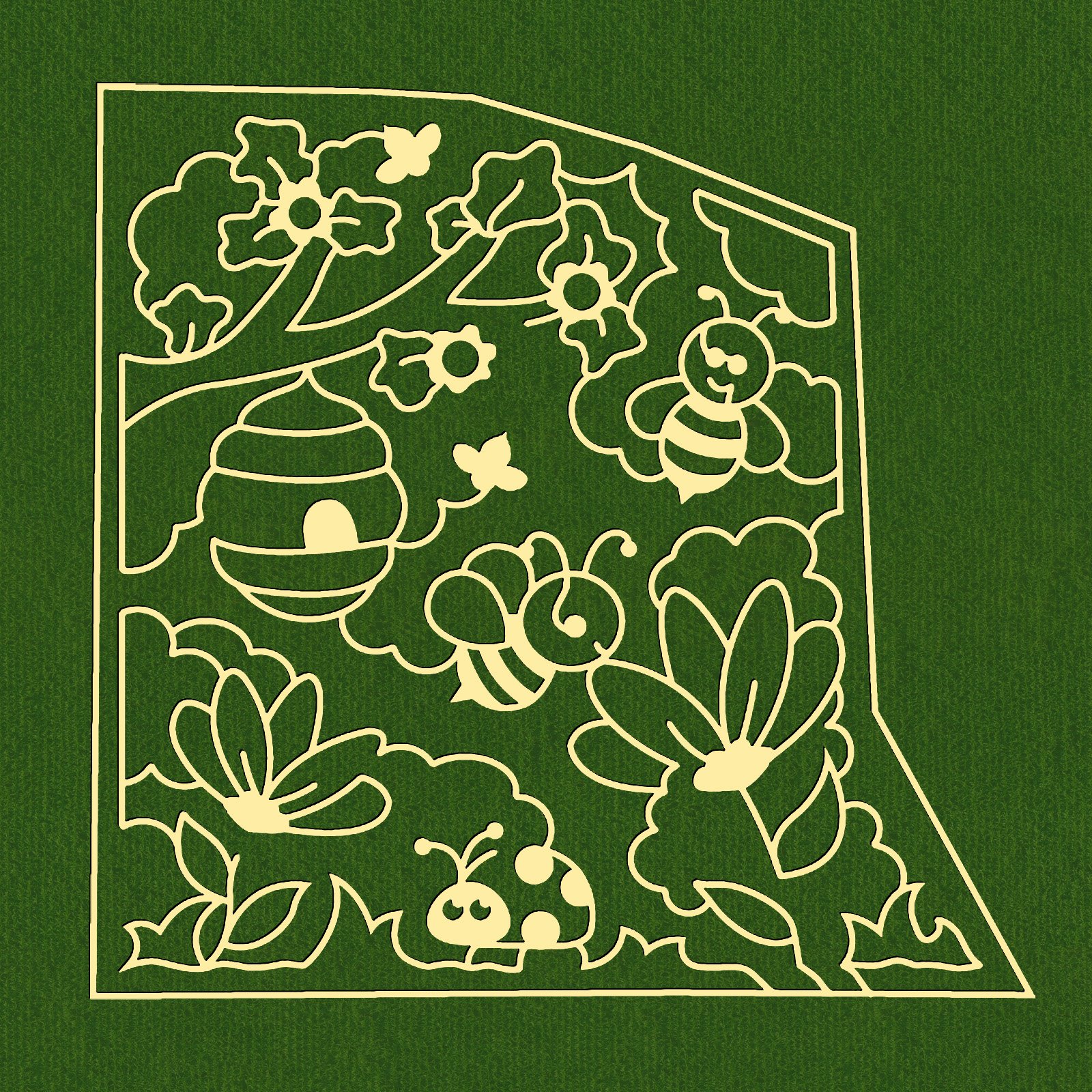 Bees and Flowers L2406