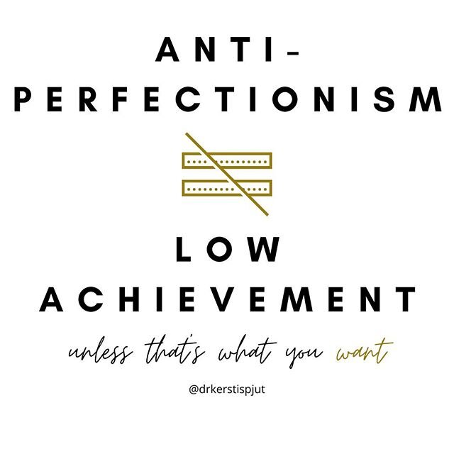 The biggest fear about dropping perfectionist core beliefs is some version of, &ldquo;But if I stop putting pressure on myself, I&rsquo;ll never get anything done!&rdquo; ⁣
⁣
I hear you&mdash;I&rsquo;ve thought that myself. Using force, pressure, sha