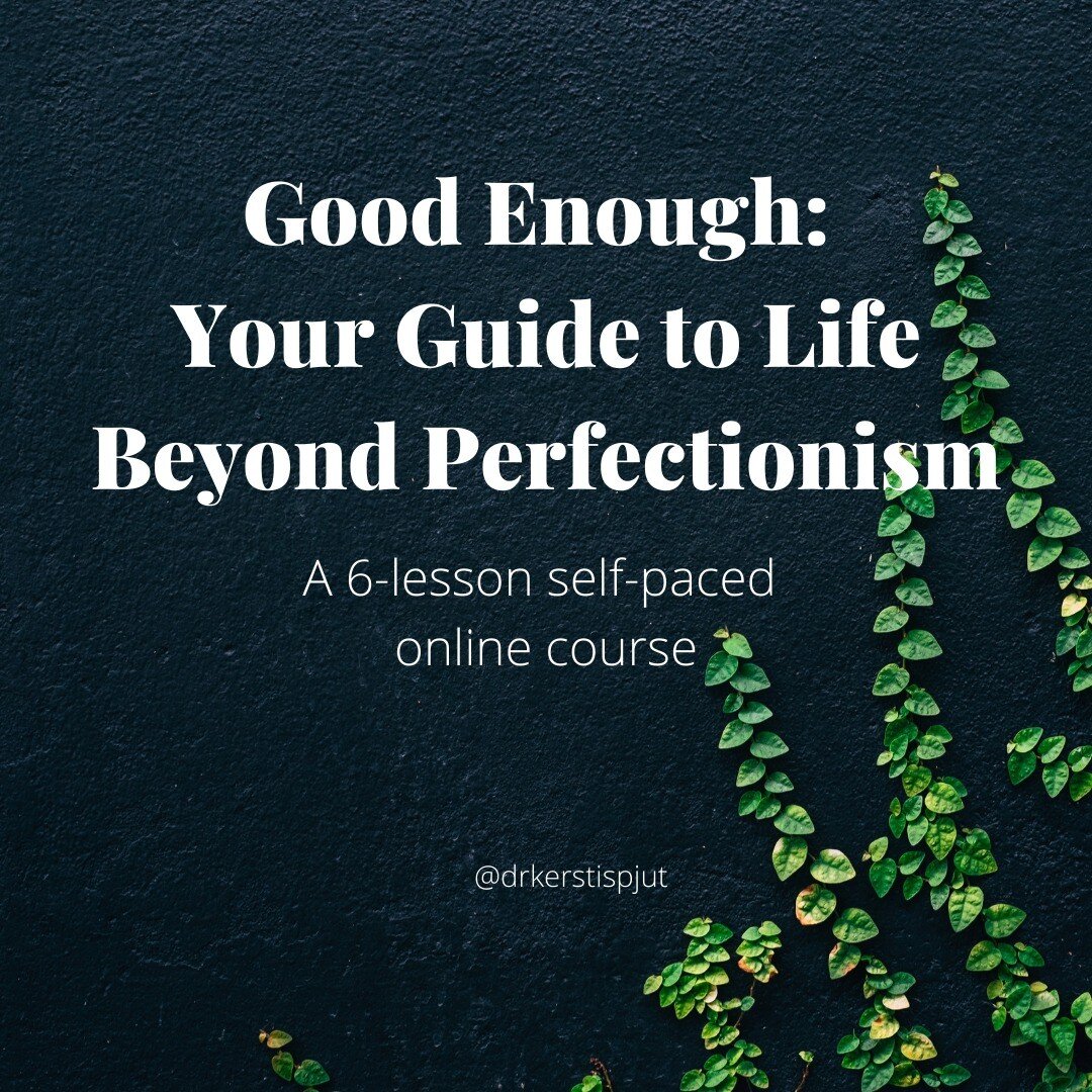 ✨Coming 9/7✨

This course has been years in the making. I started collecting tools for dealing with perfectionism over a decade ago, and I put them all together for a live round of this course mid-2020. Since then I've been tweaking and refining it t
