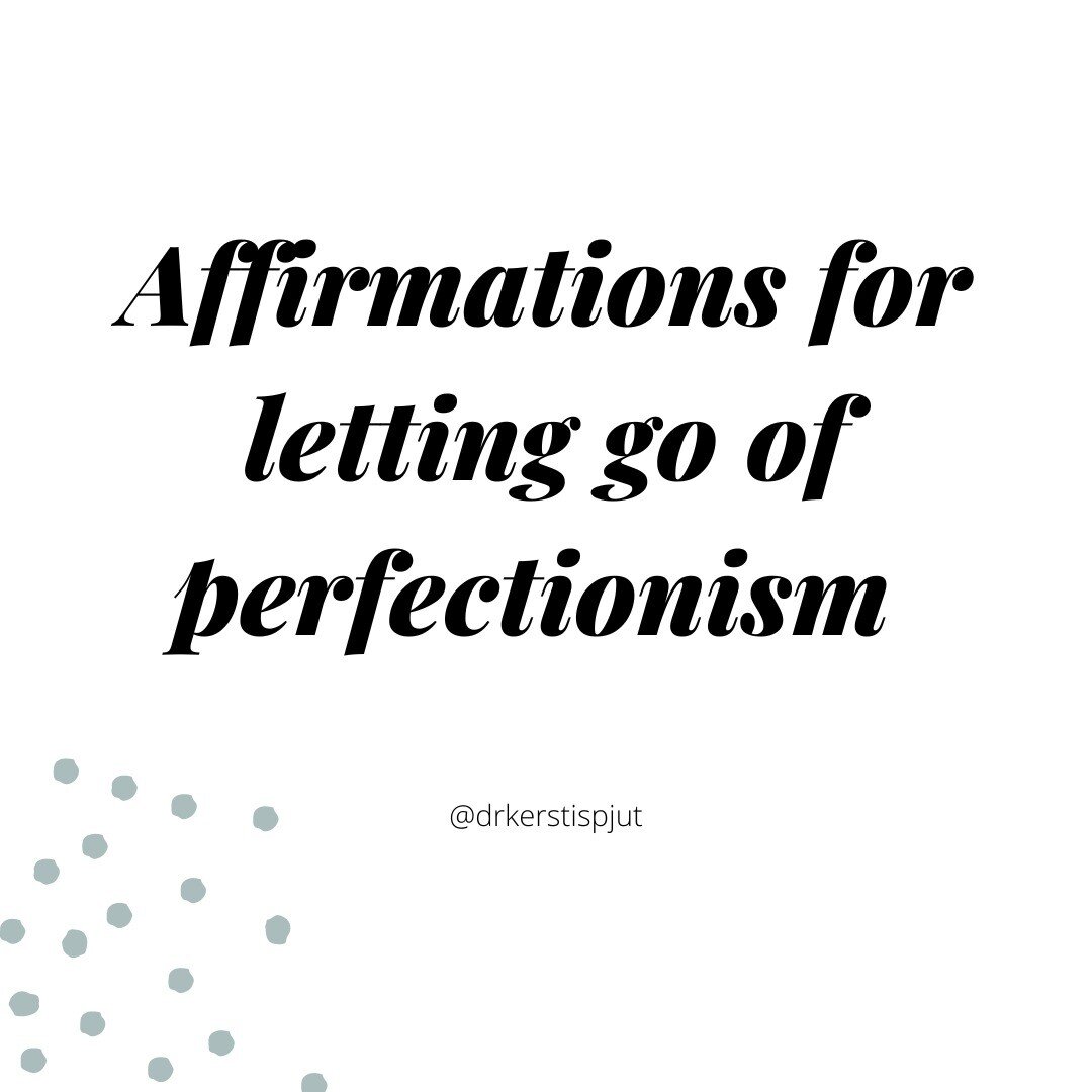 Try repeating these to yourself at the beginning and end of a long day. It's okay if you feel skeptical or don't believe them at first. Try them on and see how they feel. ⁣
⁣
(Also, if you like these, you can download a list of 48 anti-perfectionism 