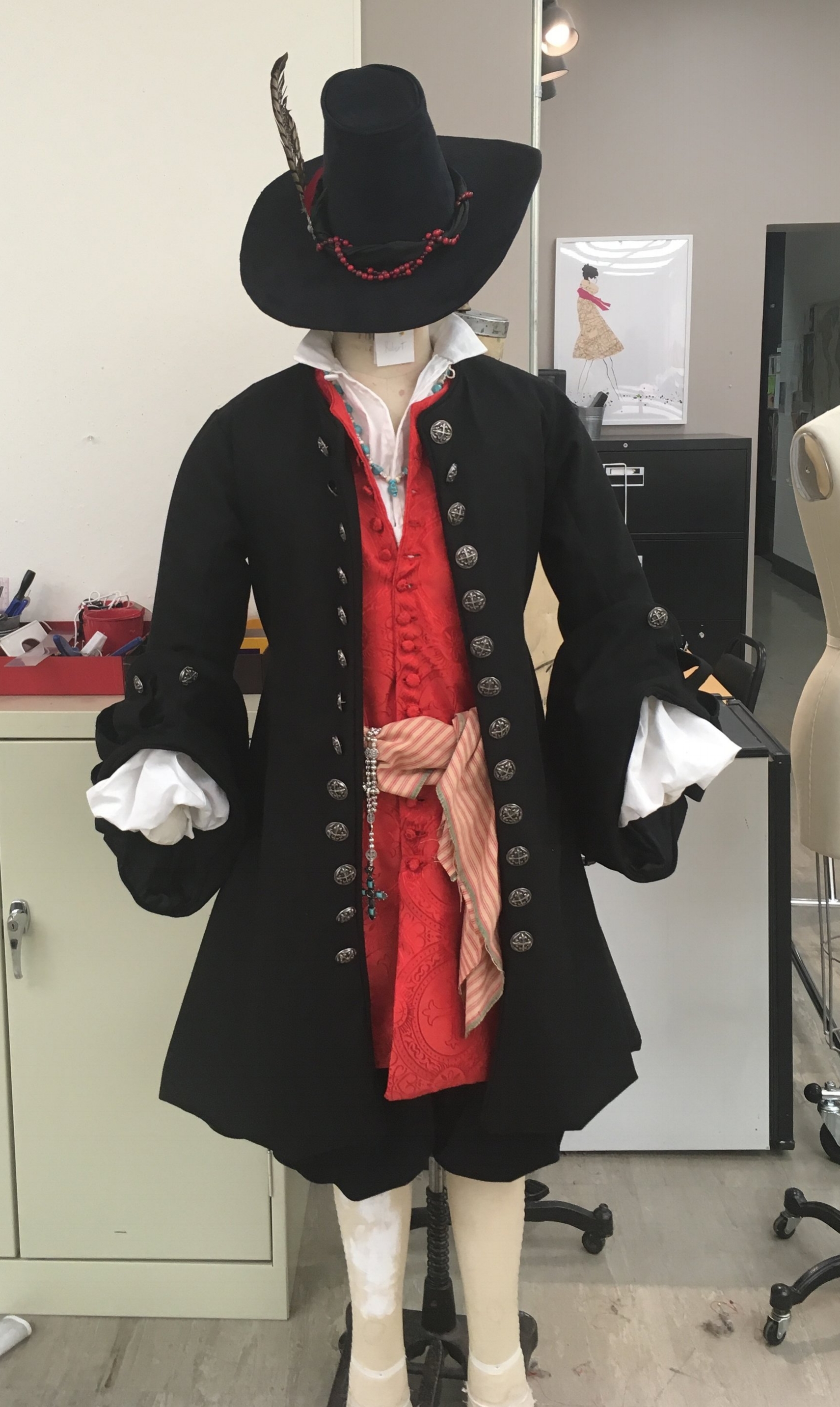 1680's Full Breaches, Shirt, Vest, Justacorp, Hat and Accessories