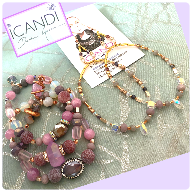 Lavender Love Amethyst and Quarts Set