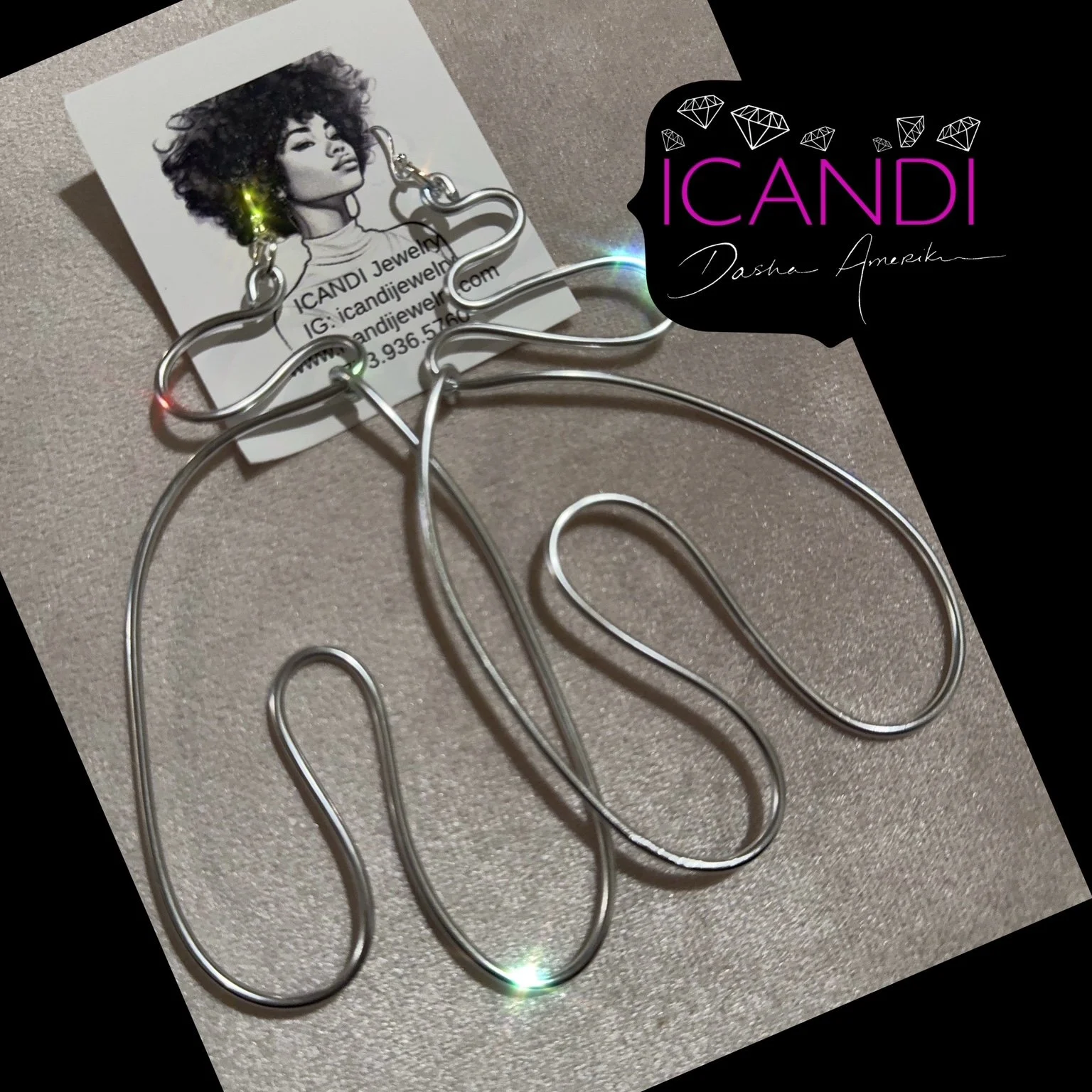 Large Silver Wrap earrings