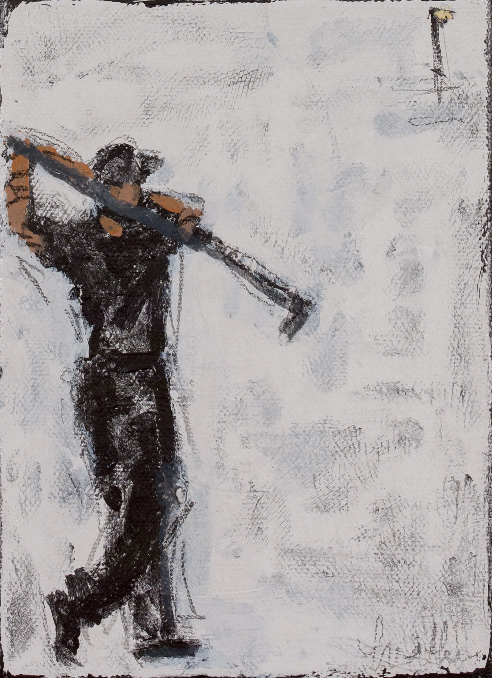 7x5x1.5 inch acrylic and pencil on canvas available through Stellers Gallery Ponte Vedra Beach, FL